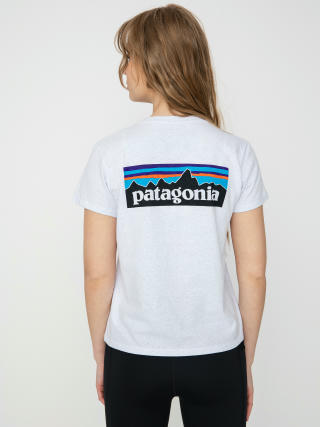 T-shirt Patagonia P 6 Logo Responsibili Wmn (white)