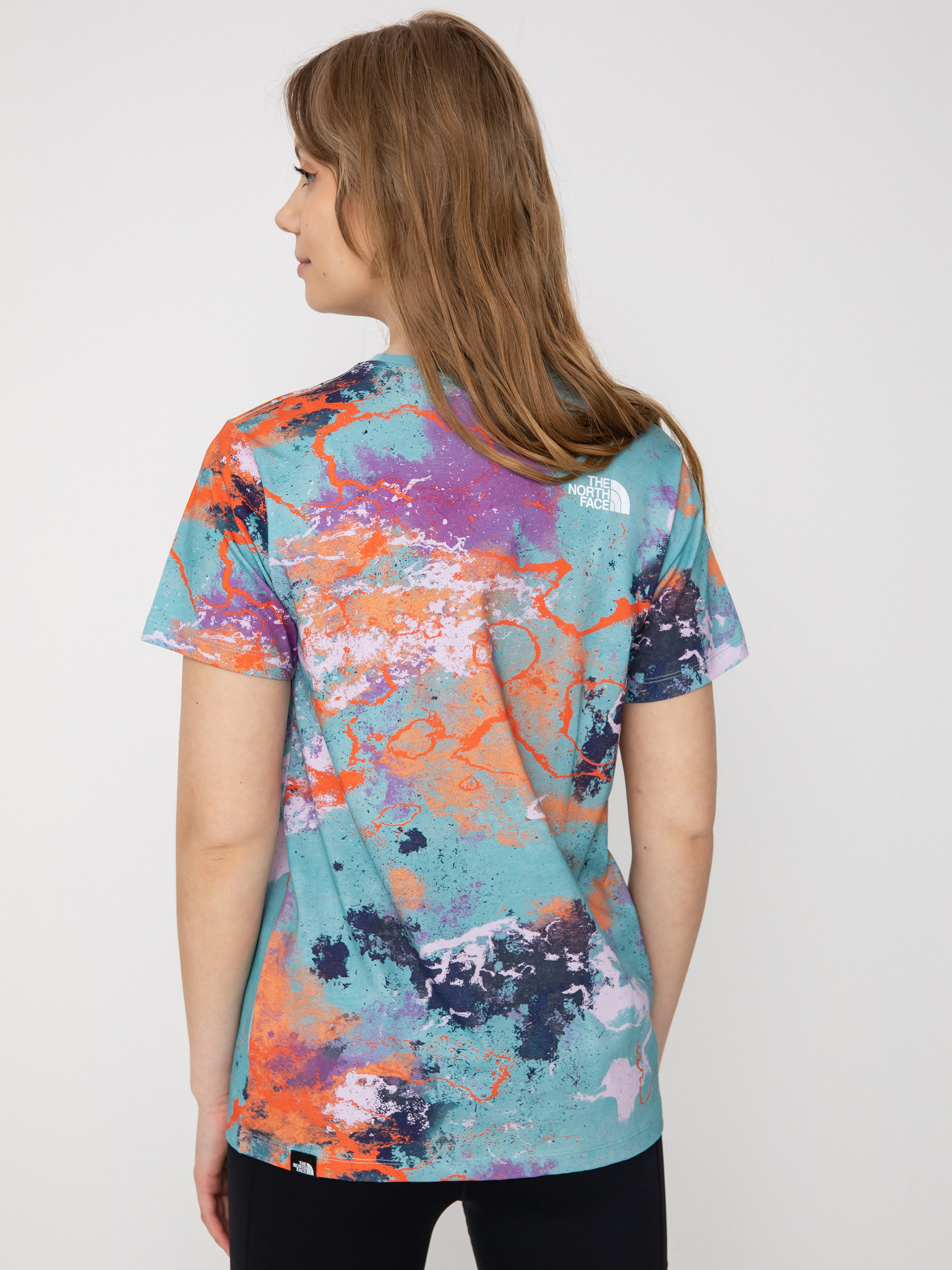 T-shirt The North Face Seasonal Fine Wmn (reef waters tnf distort print)