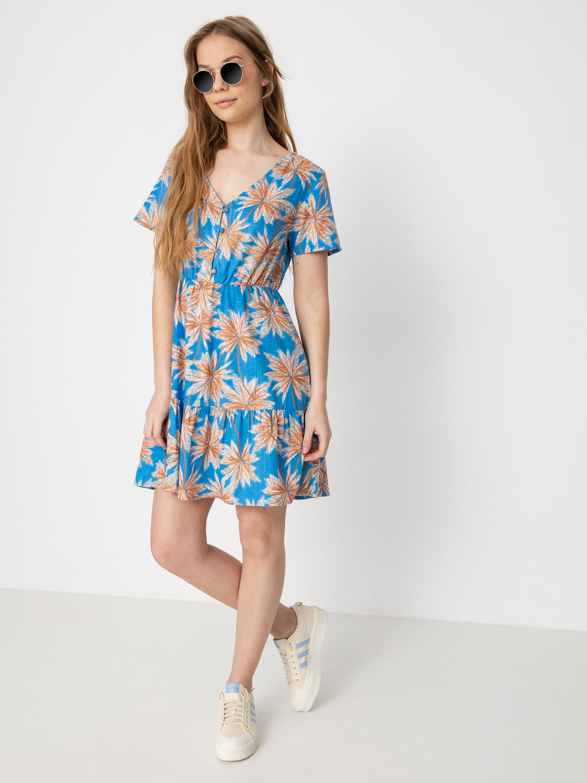 Sukienka Roxy Bikini Party Wmn (azure blue palm island)