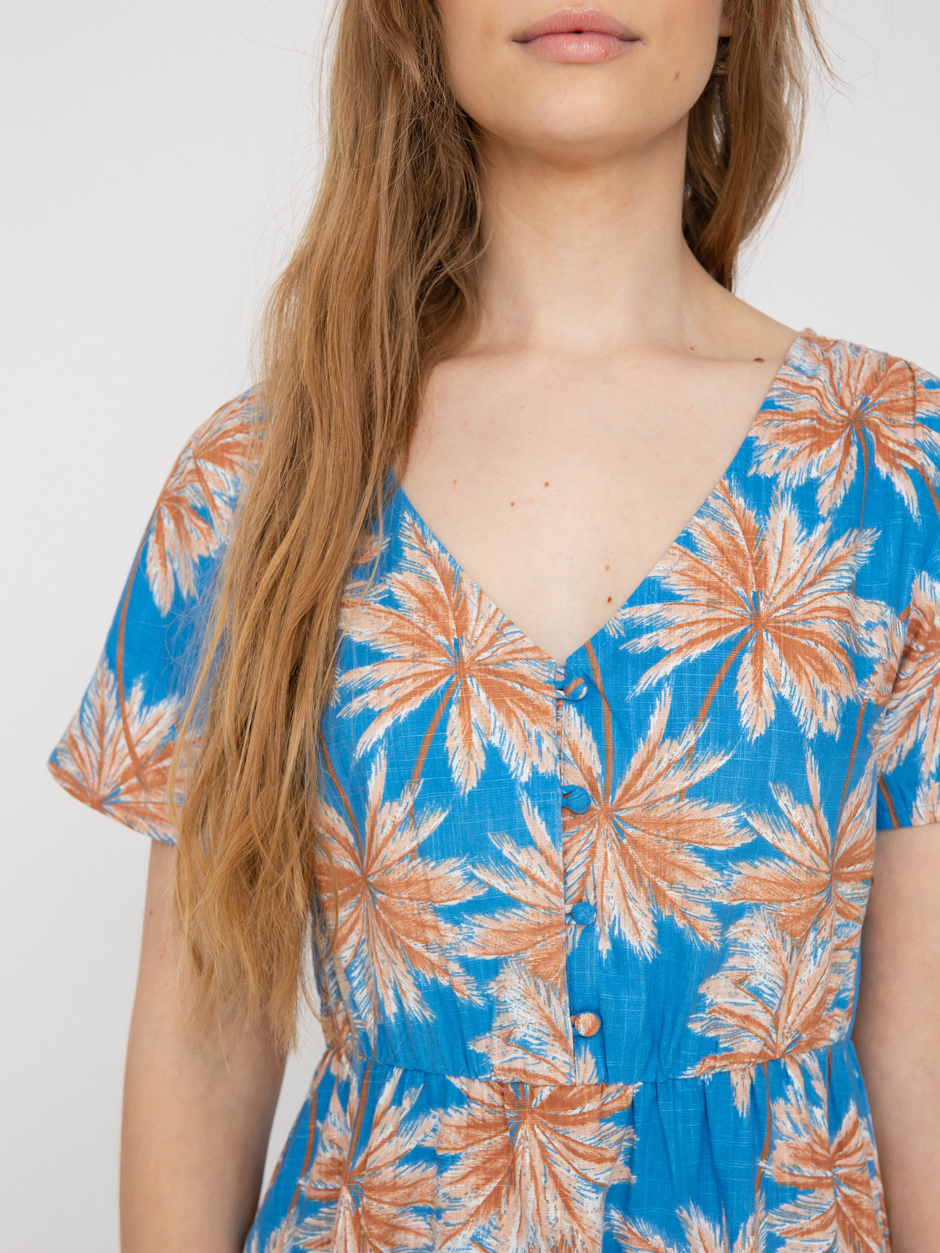 Sukienka Roxy Bikini Party Wmn (azure blue palm island)