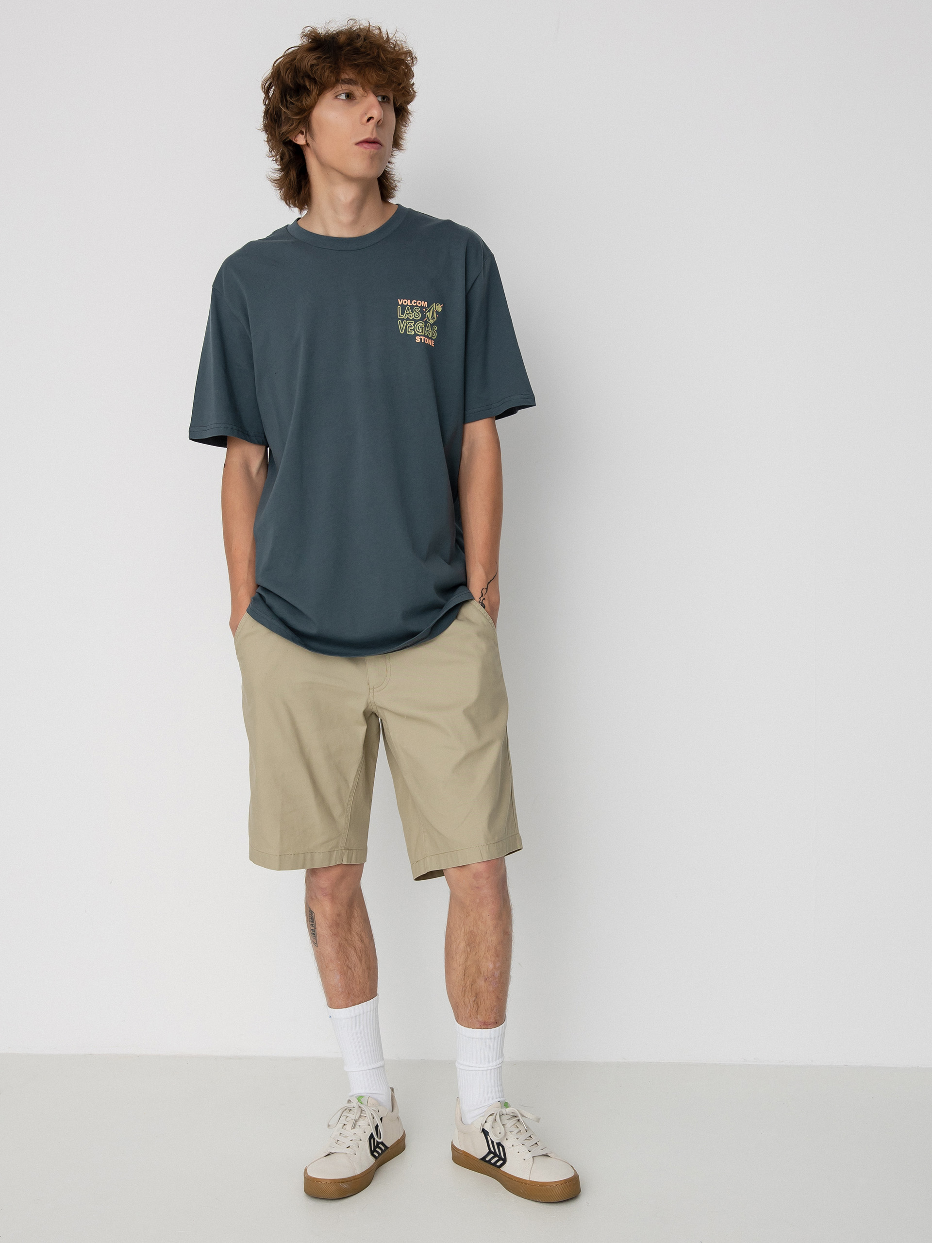 T-shirt Volcom Vegas Happening Name Drop (dark slate)