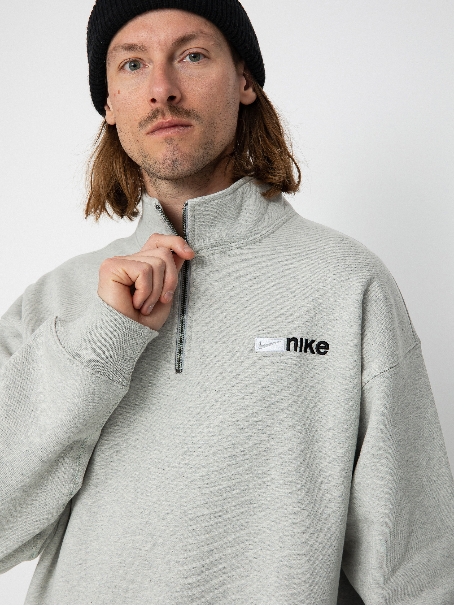 Bluza Nike SB Half Zip Y2K Logo (grey heather)