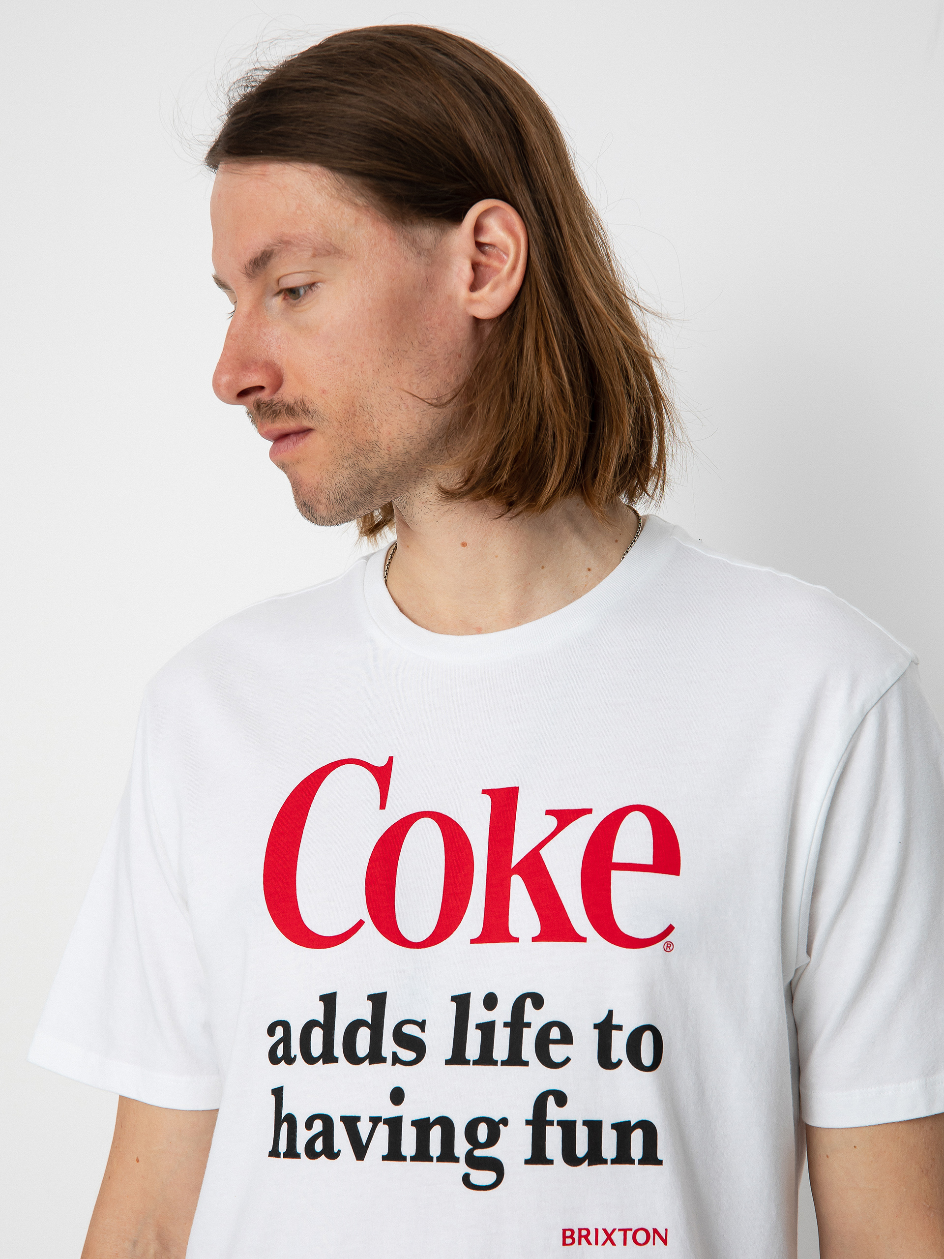 T-shirt Brixton Coca-Cola Having Fun (white)