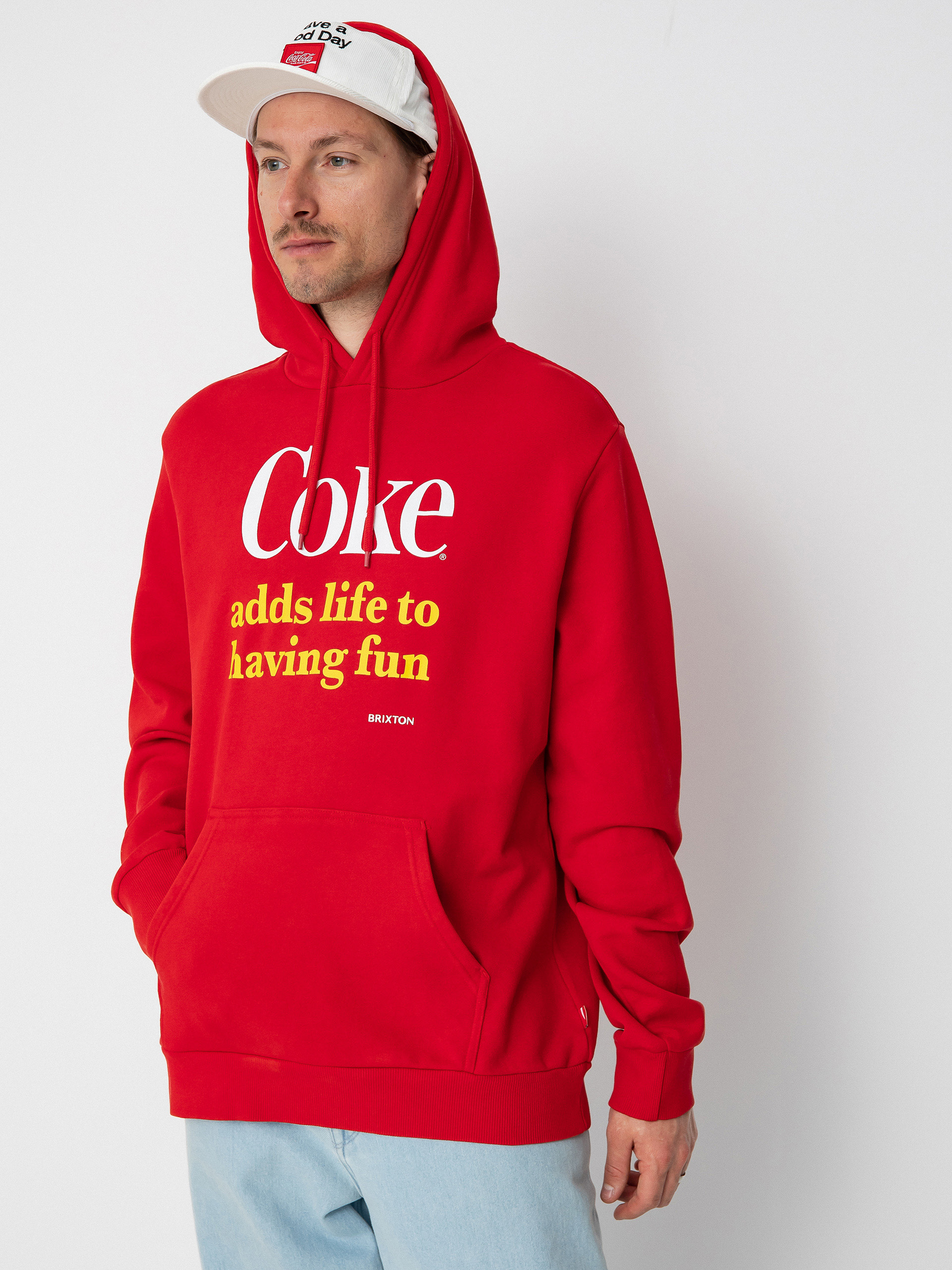 Bluza z kapturem Brixton Coca-Cola Having Fun HD (cokered)