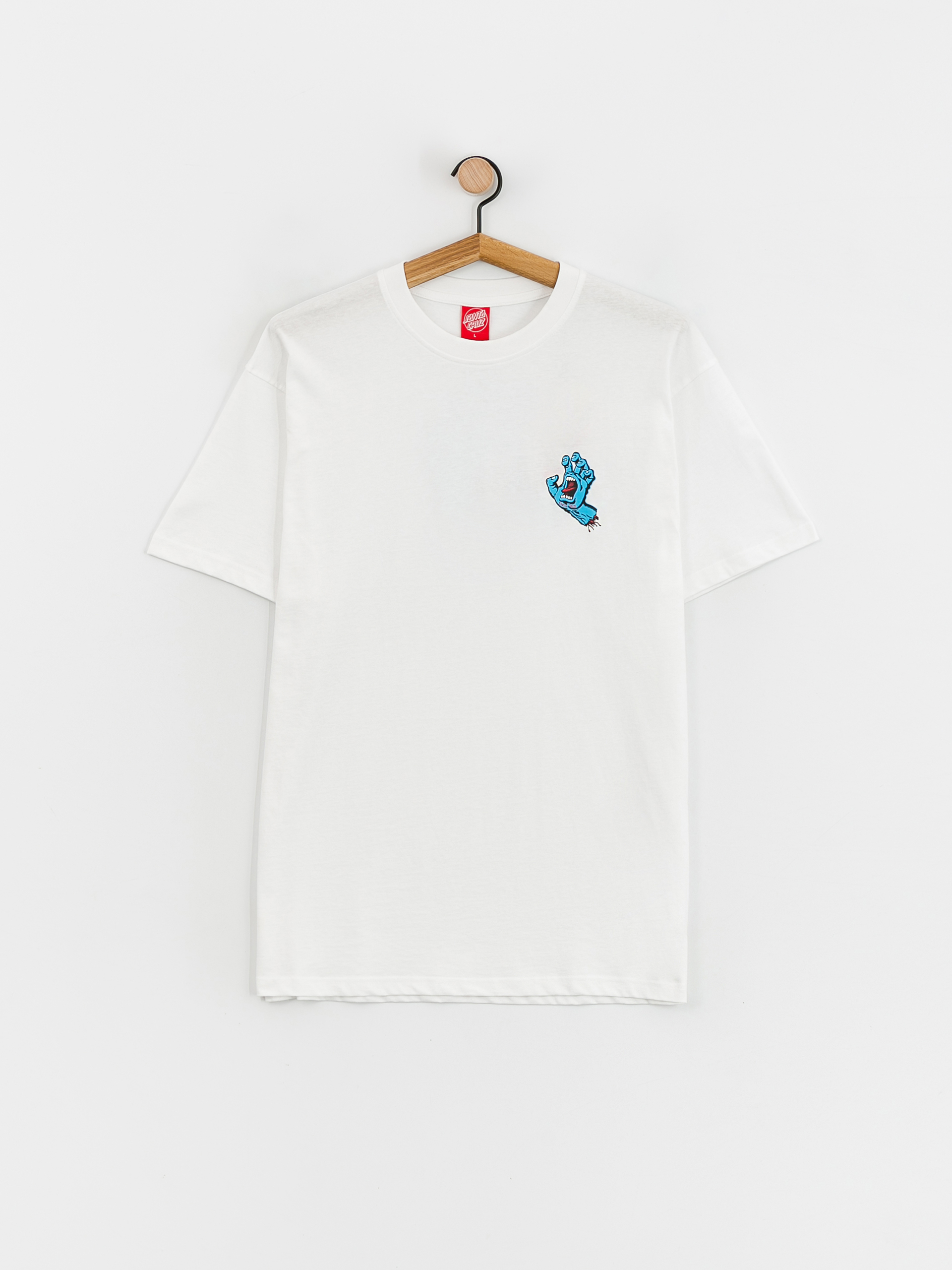 T-shirt Santa Cruz Screaming Hand Chest (white)