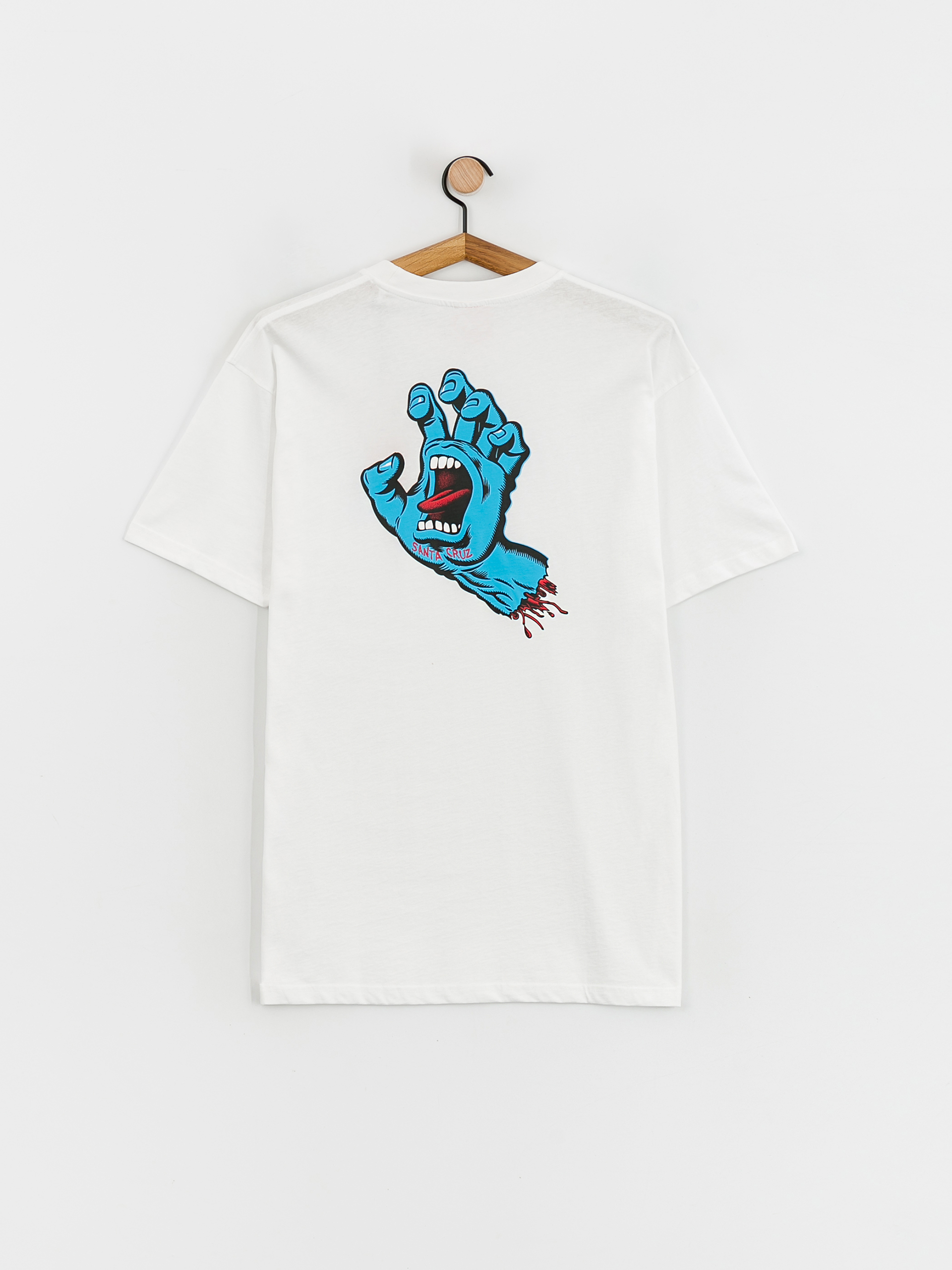 T-shirt Santa Cruz Screaming Hand Chest (white)