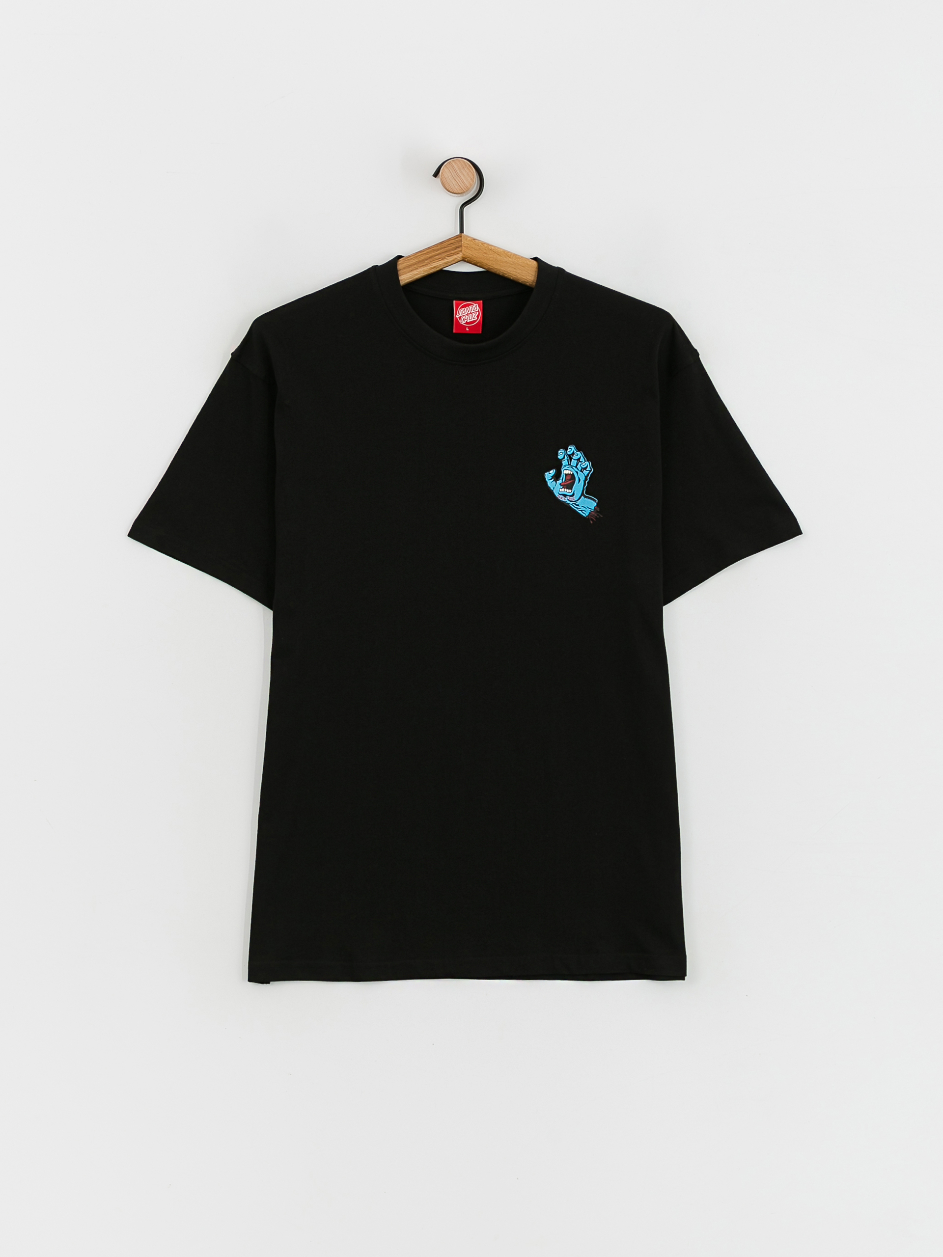 T-shirt Santa Cruz Screaming Hand Chest (black)