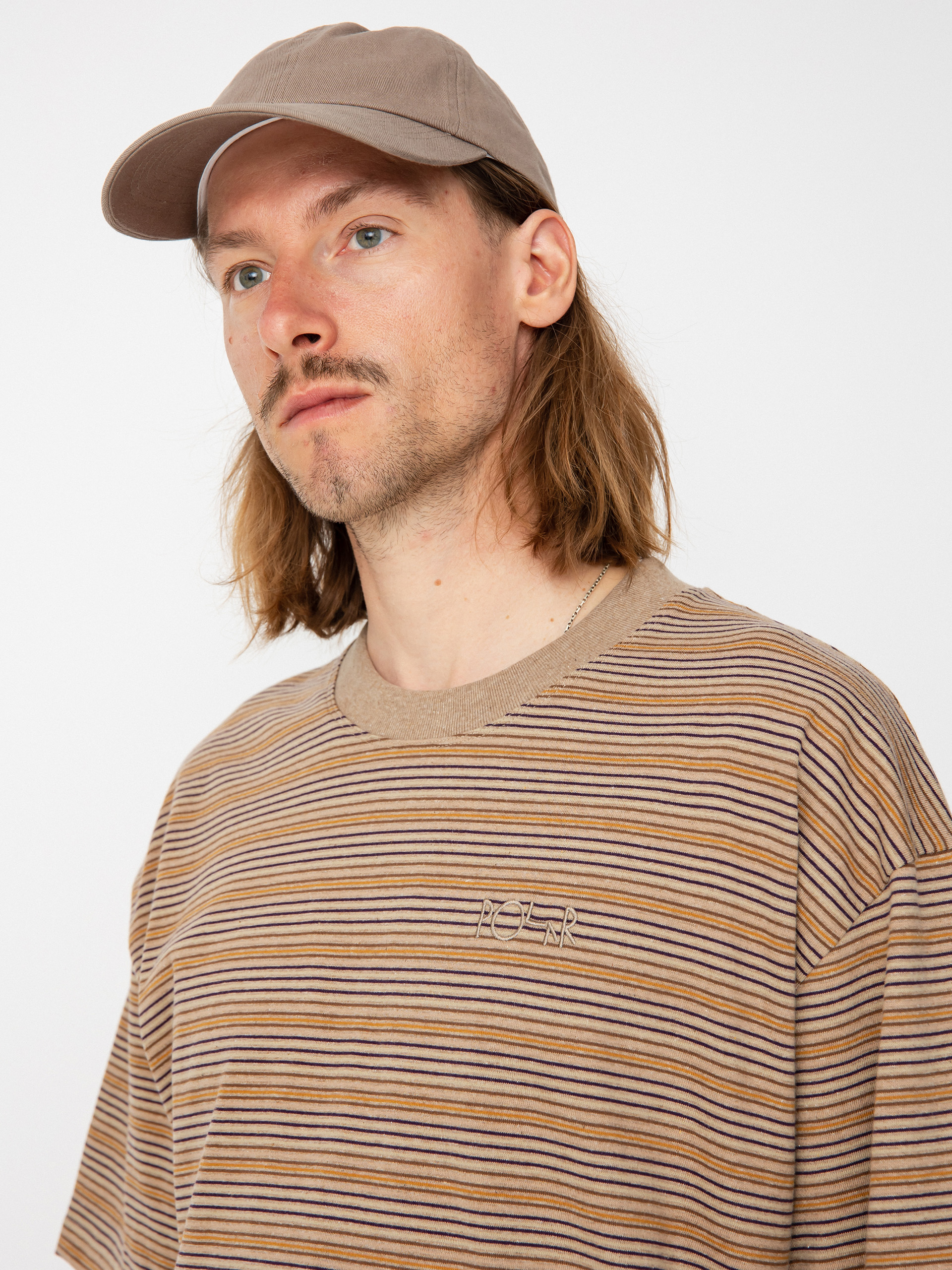 T-shirt Polar Skate Stripe Surf (camel)