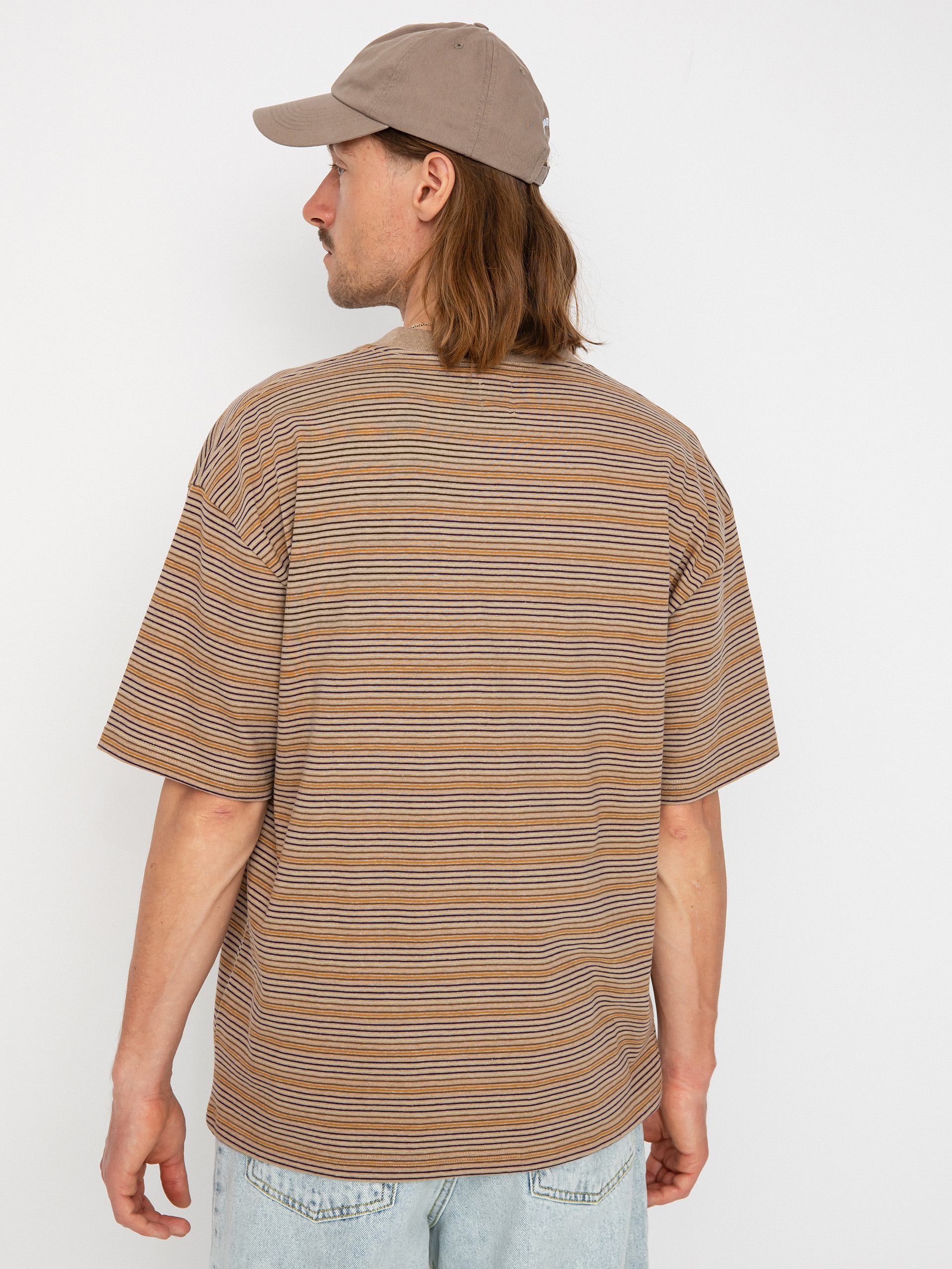 T-shirt Polar Skate Stripe Surf (camel)