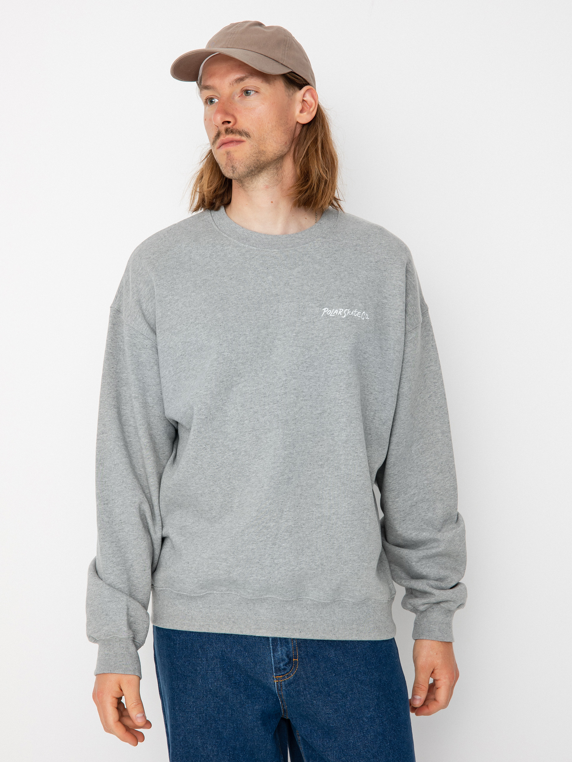 Bluza Polar Skate Surf Logo Crewneck (heather grey)