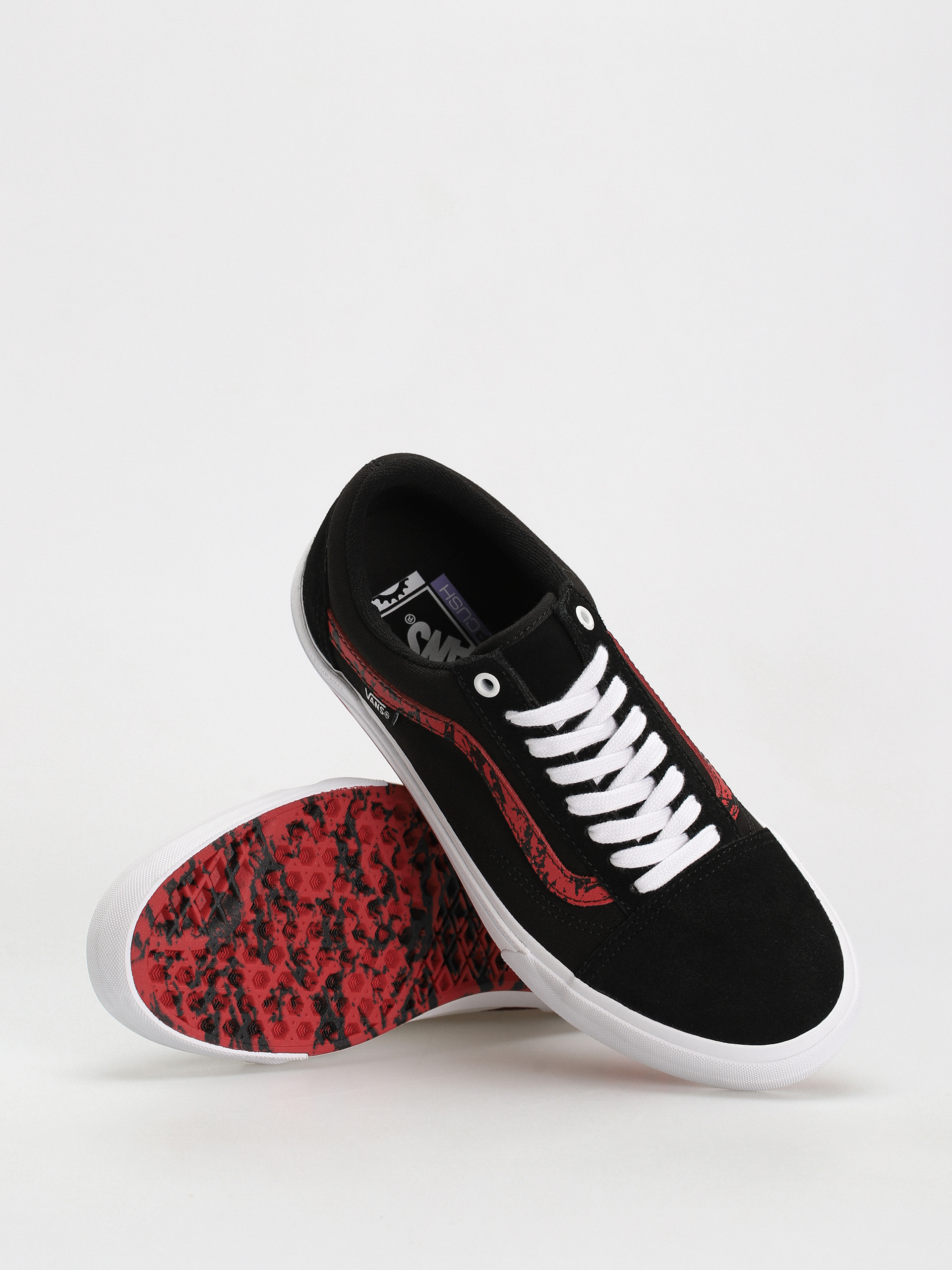 Buty Vans Bmx Old Skool (marble black/white/red)