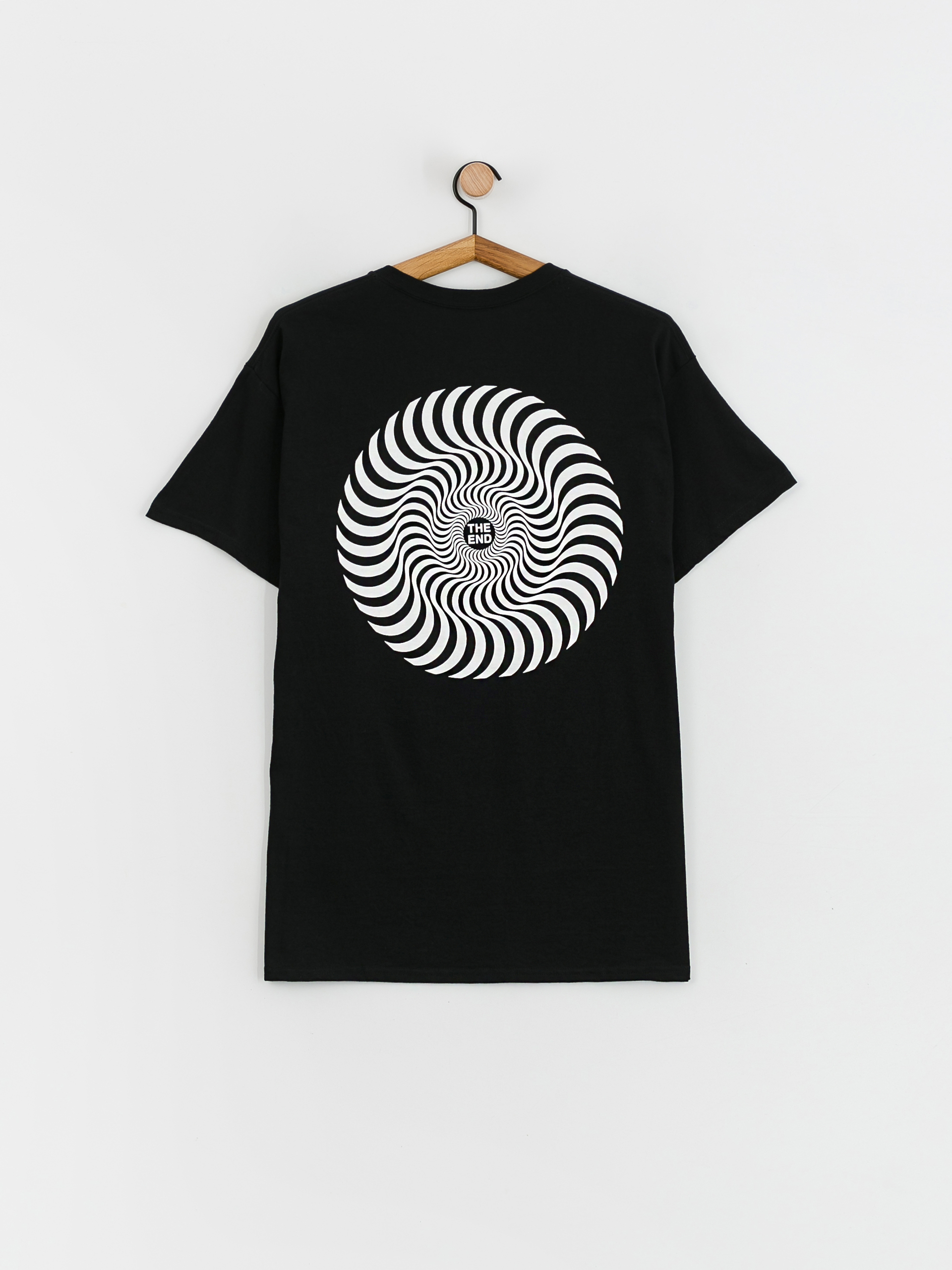 T-shirt Spitfire Classic Swirl (black w/white prints)