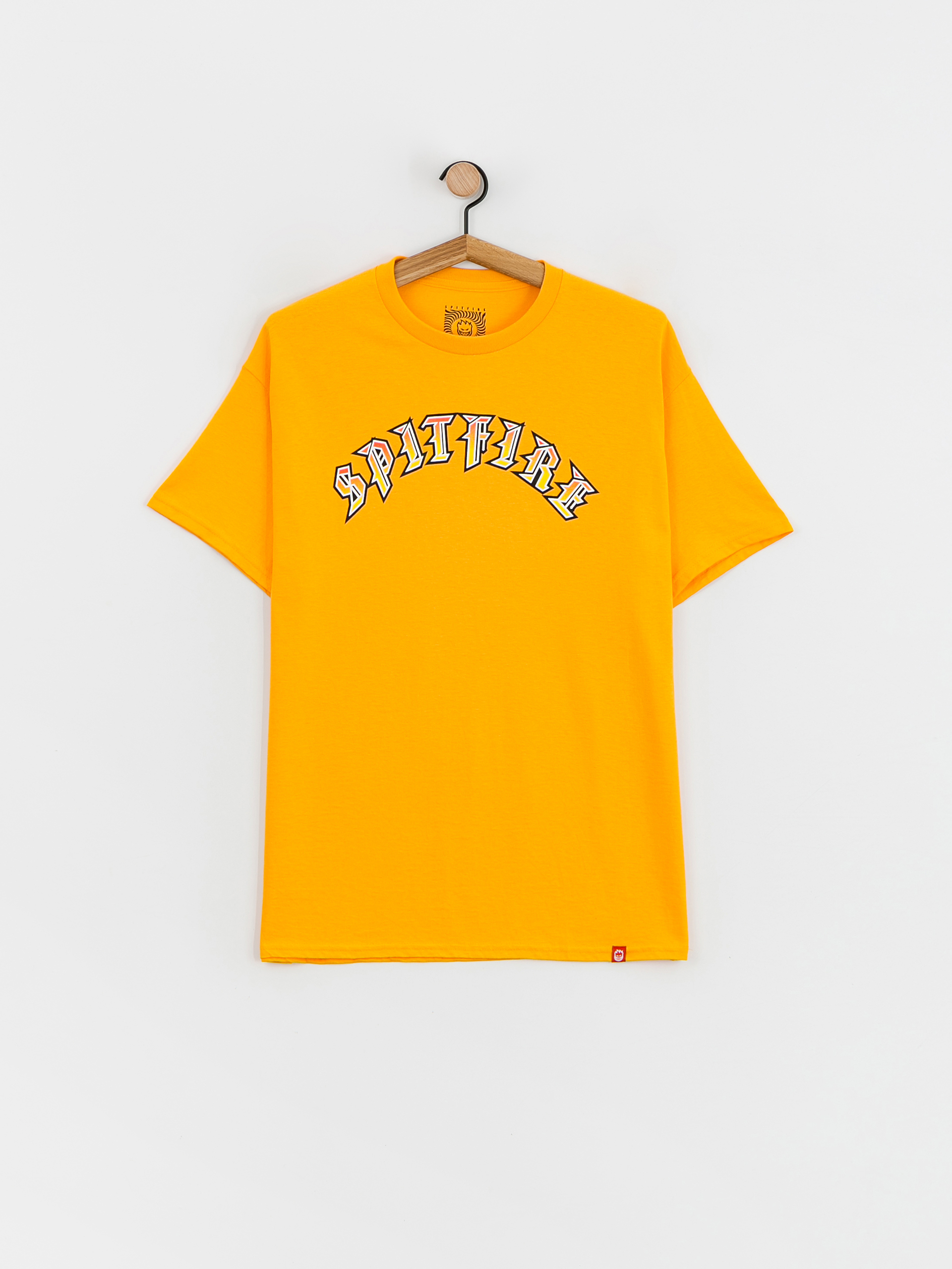 T-shirt Spitfire Old E Fade Fill (gold w/red to gold fade print)
