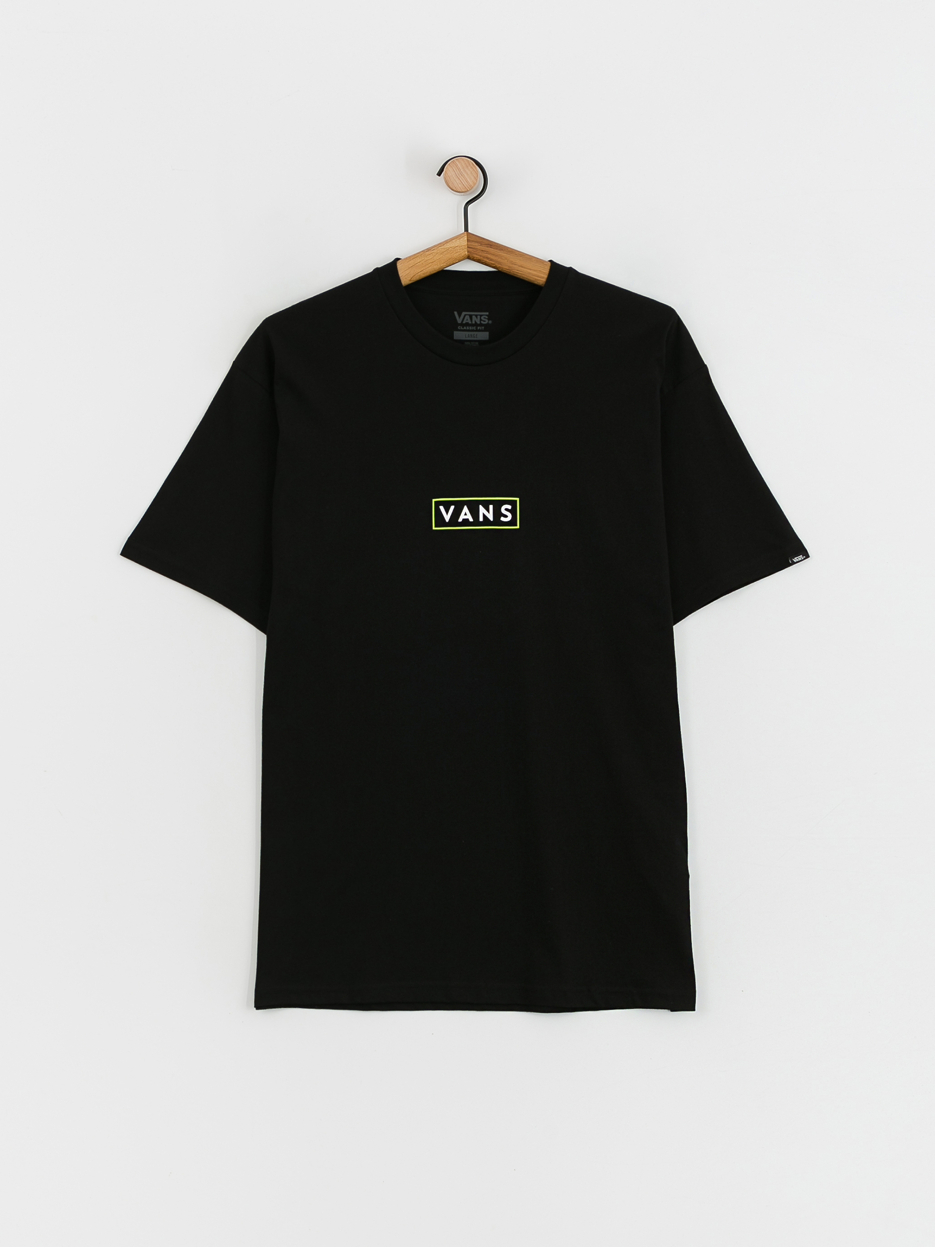 T-shirt Vans Classic Easy Box (black/lime green)