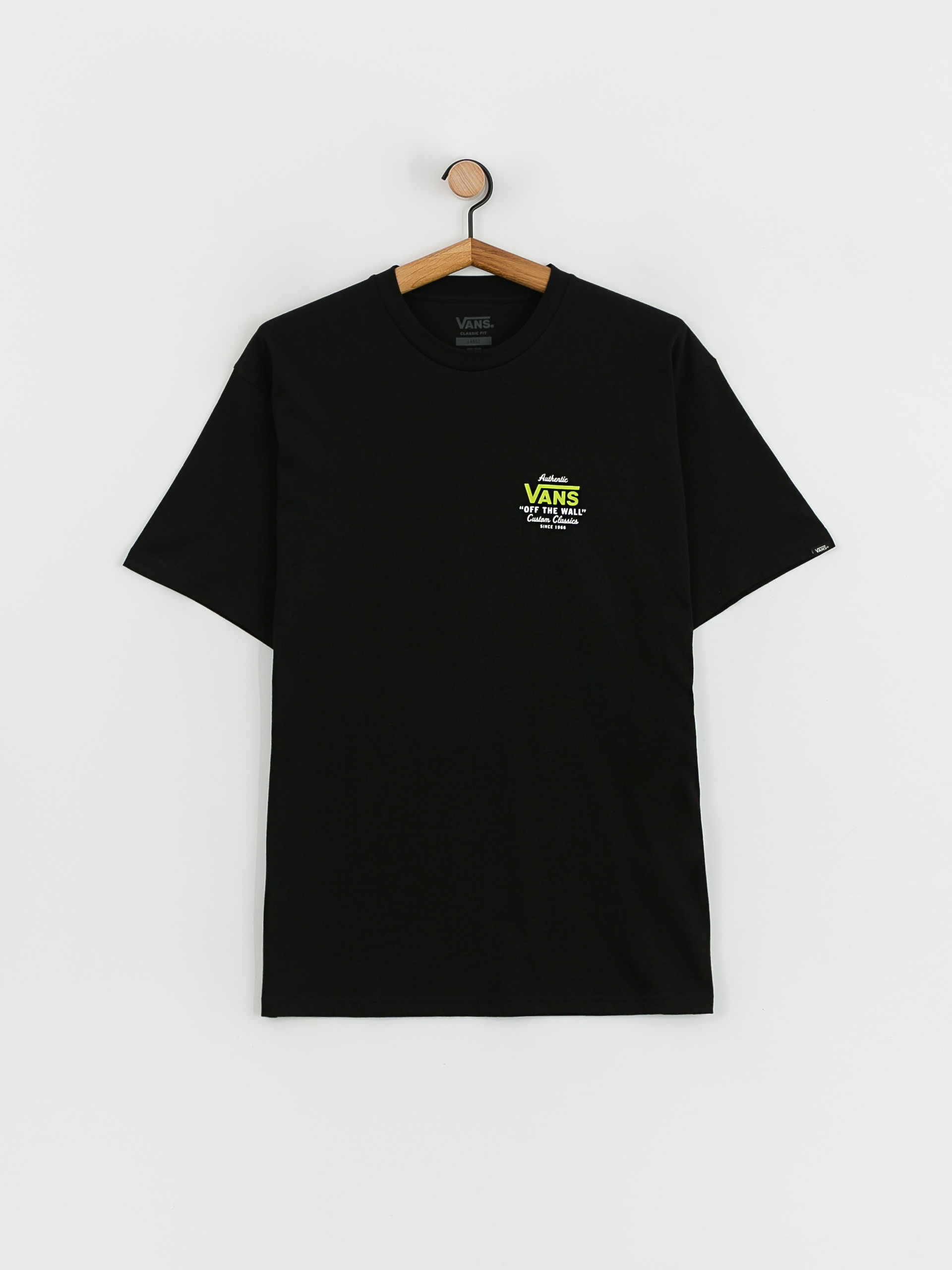 T-shirt Vans Holder St Classic (black/lime green)