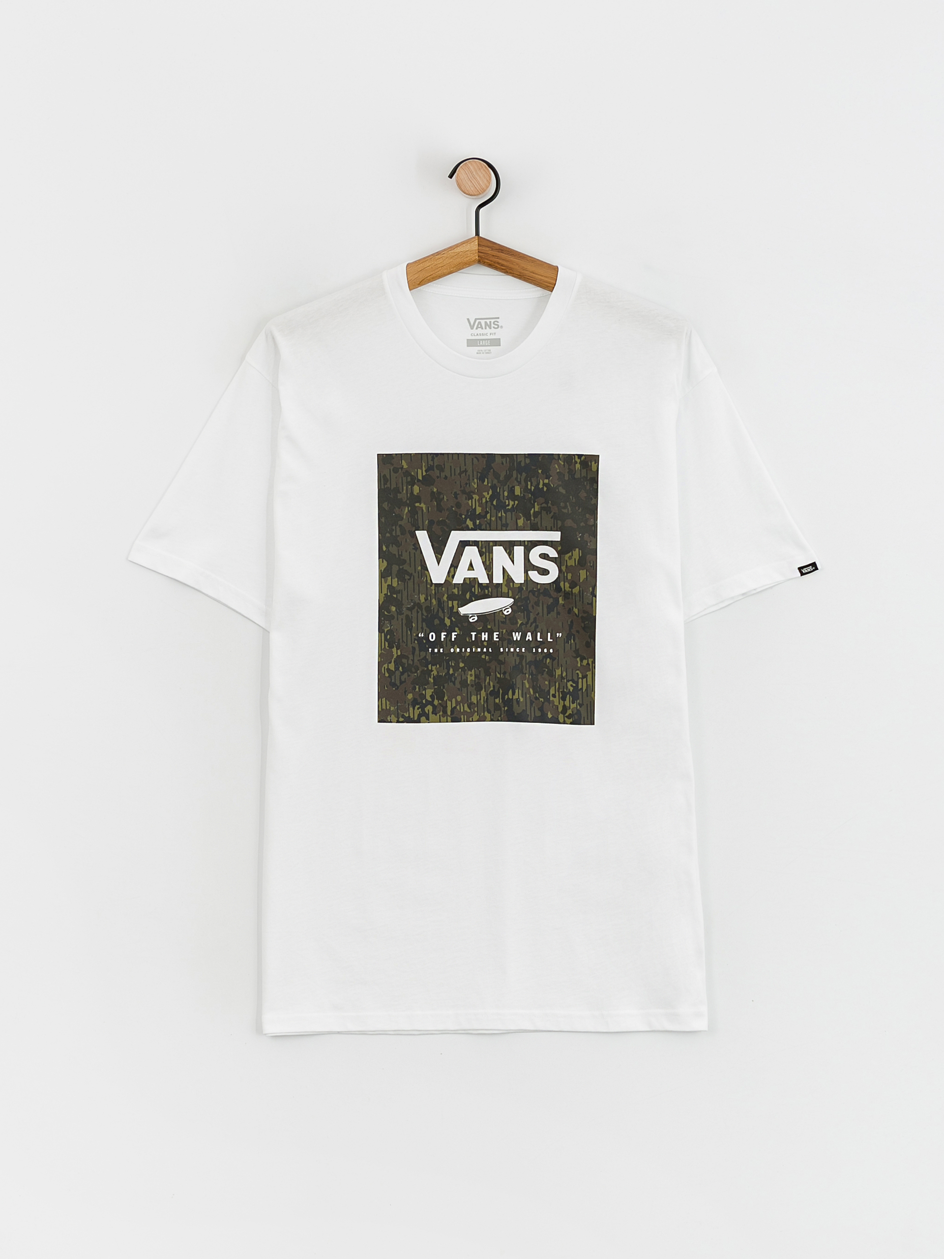 T-shirt Vans Classic Print Box (white/loden green)