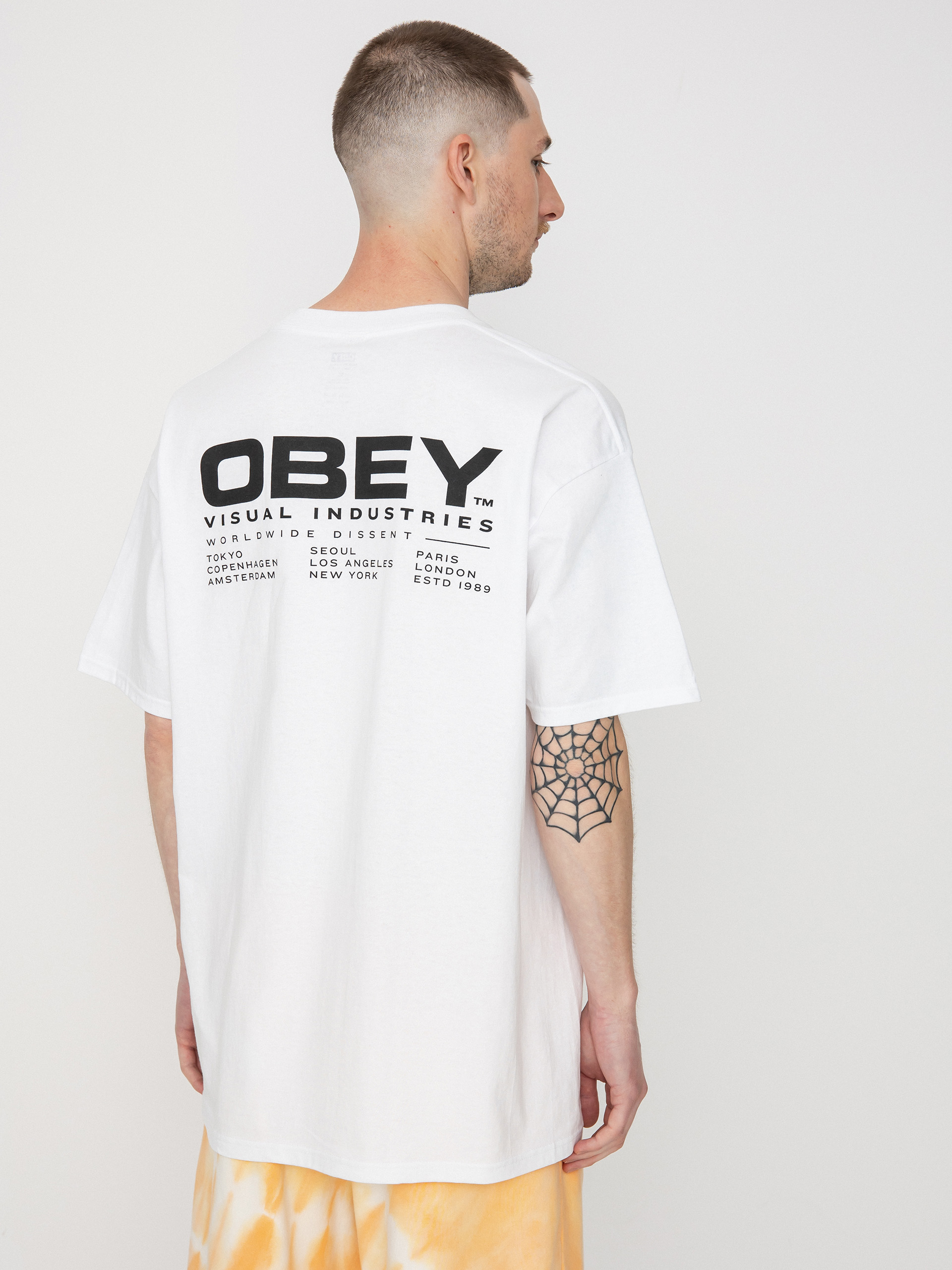 T-shirt OBEY Worldwide Dissent (white)