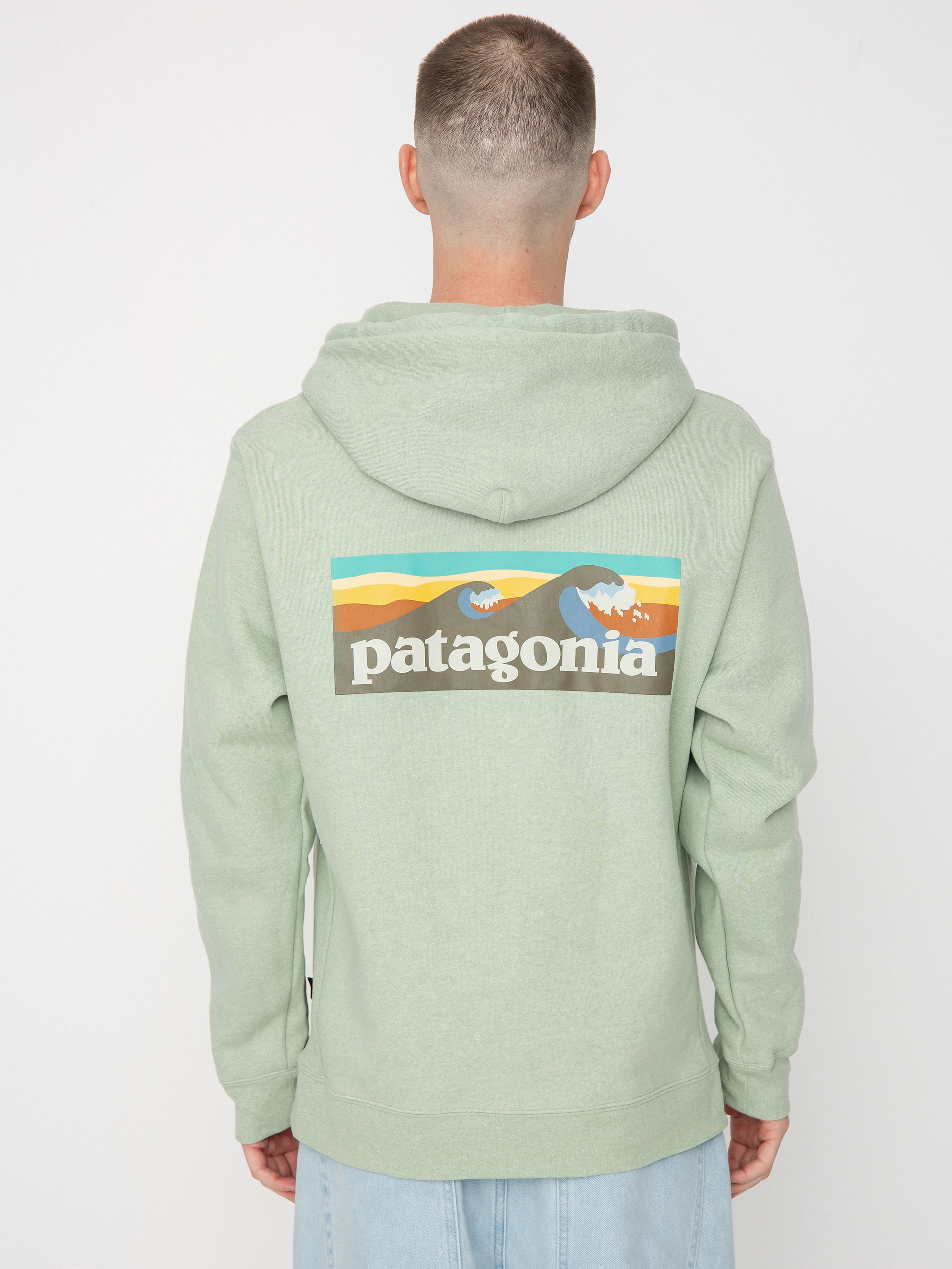 Bluza z kapturem Patagonia Boardshort Logo Uprisal HD (salvia green)