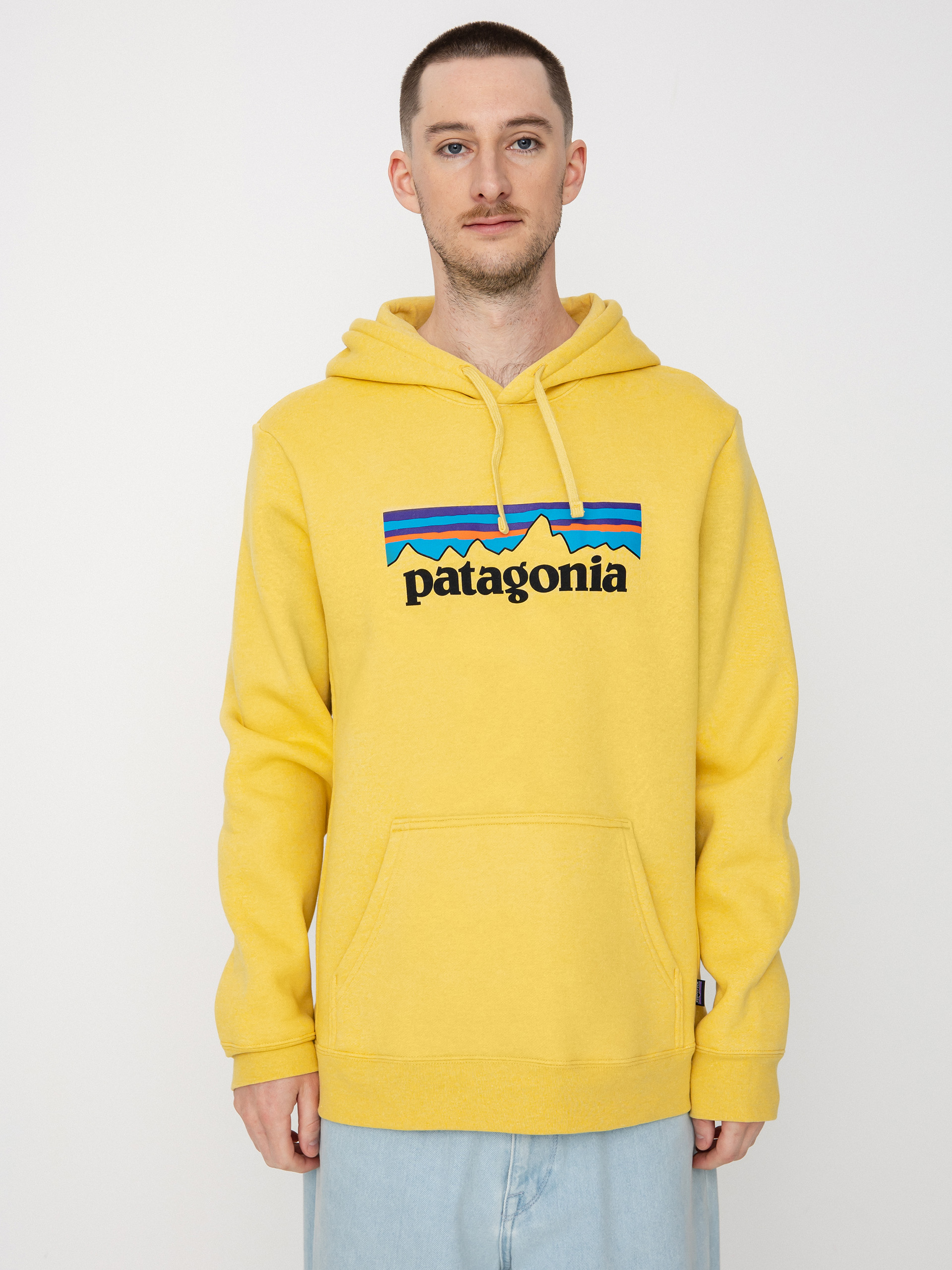 Bluza z kapturem Patagonia Logo Uprisal HD (surfboard yellow)