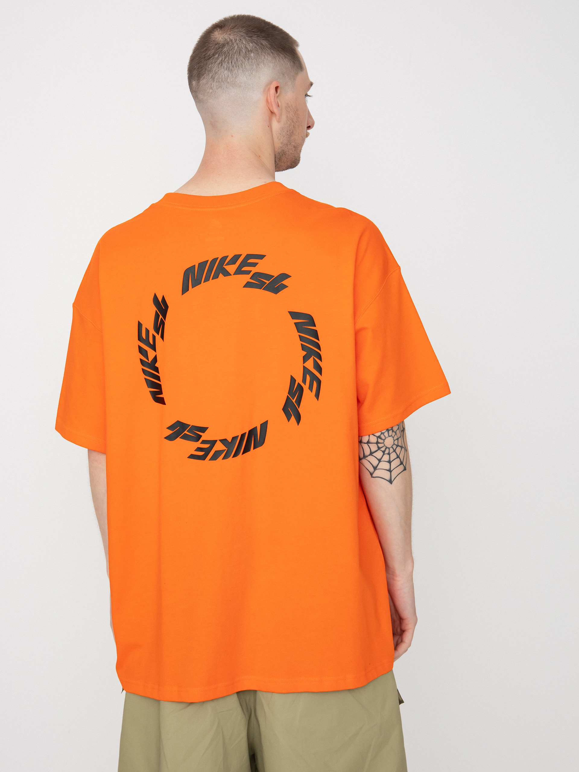 T-shirt Nike SB Nike Wheel (safety orange)