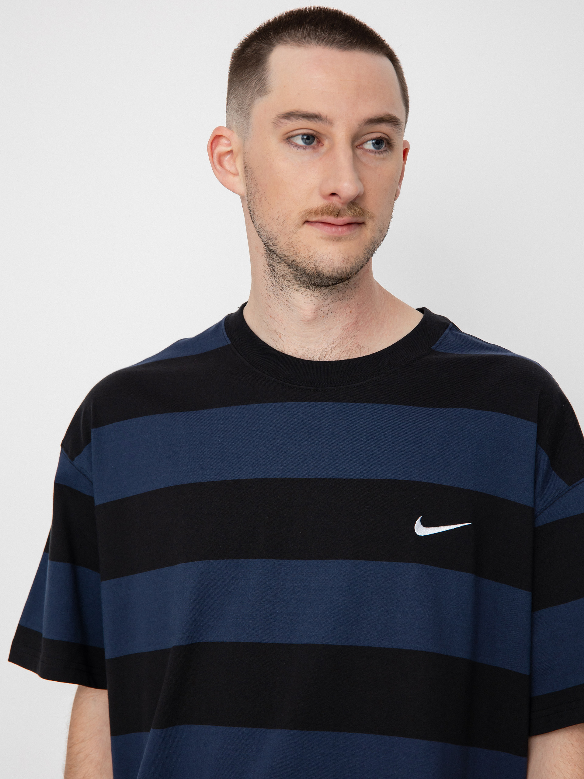 T-shirt Nike SB Stripe (midnight navy/black/white)