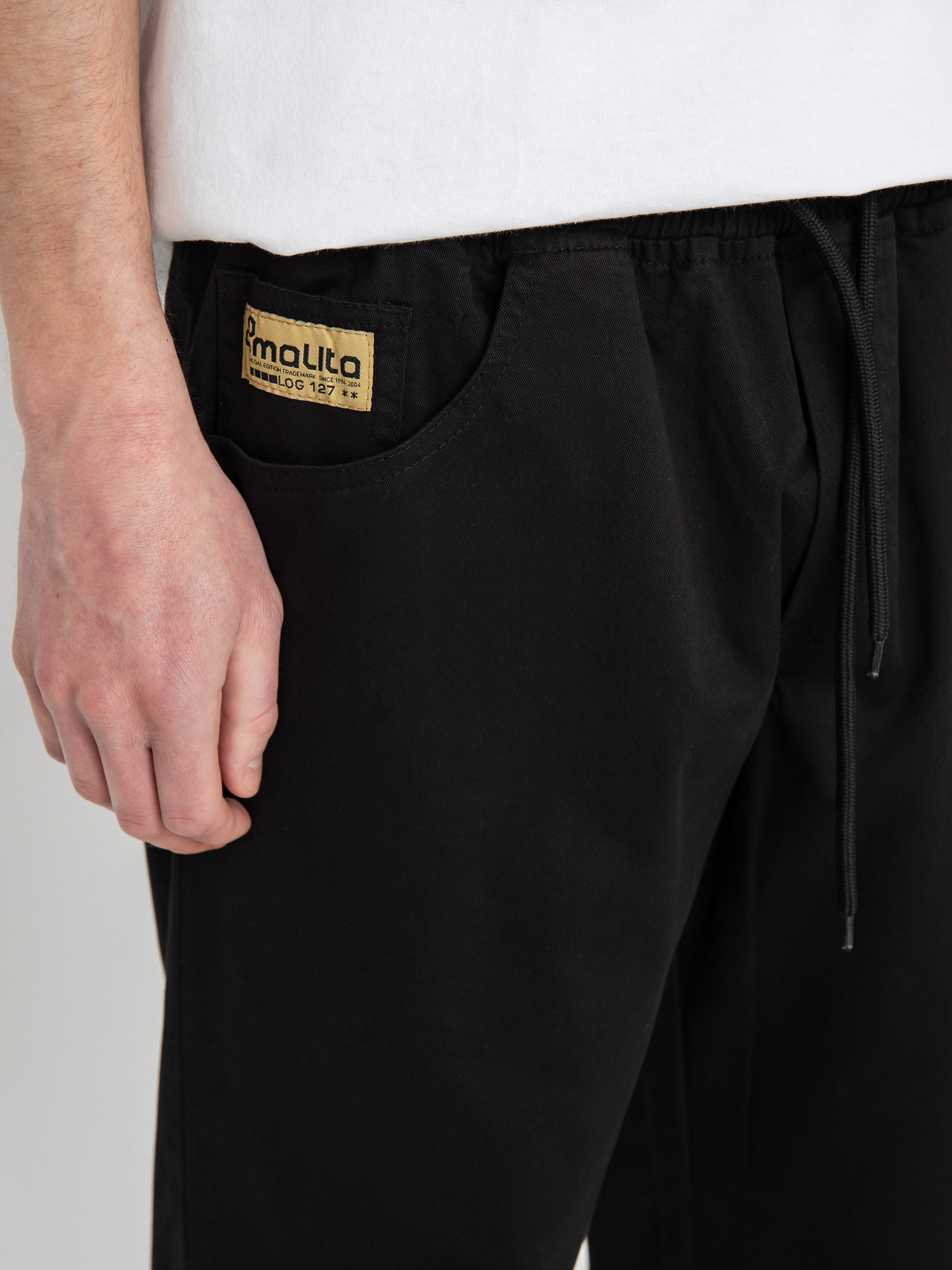 Spodnie Malita Chino Log Sl Elastic (black)