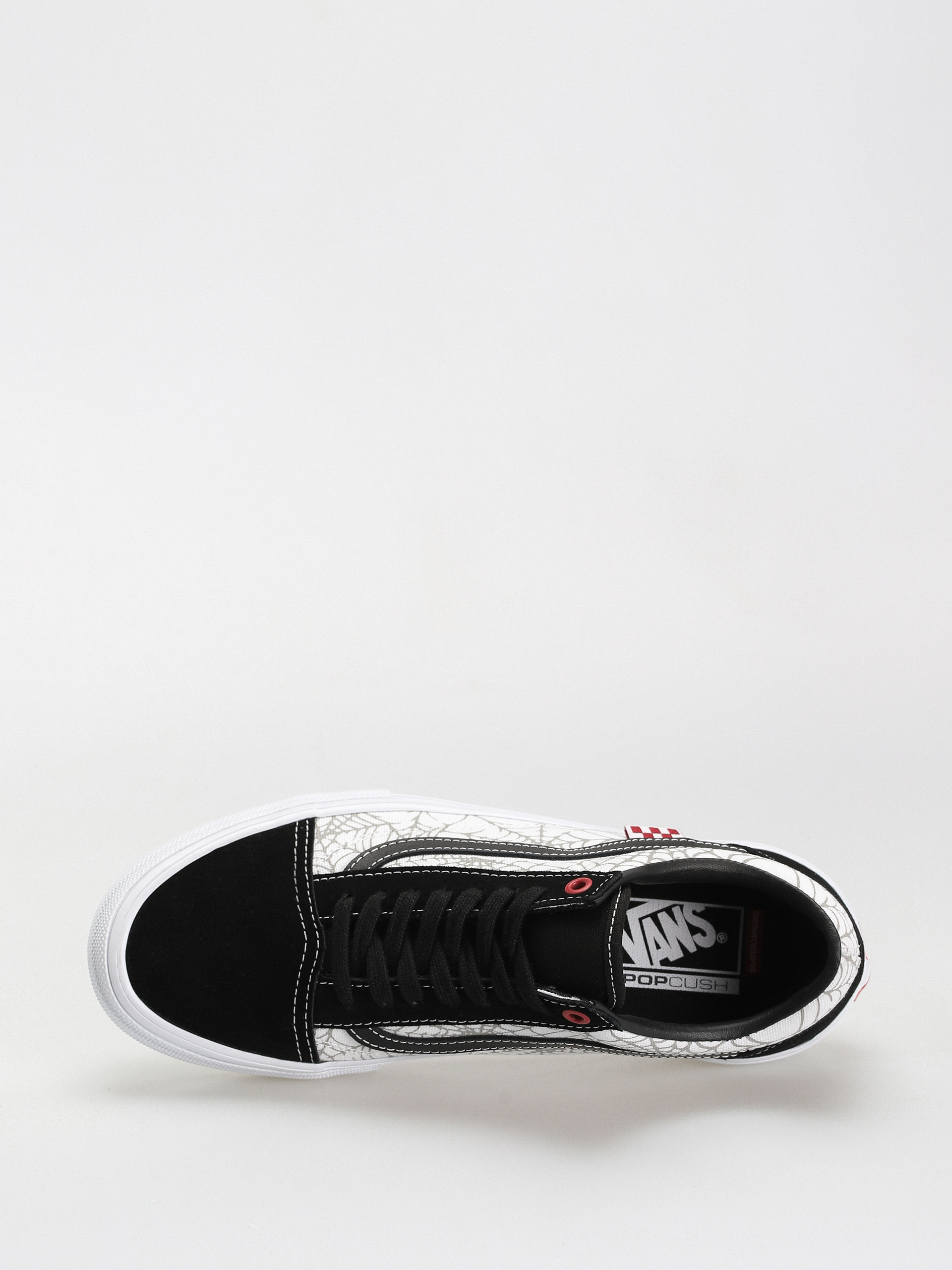 Buty Vans Skate Old Skool (black widow spider black/white/red)
