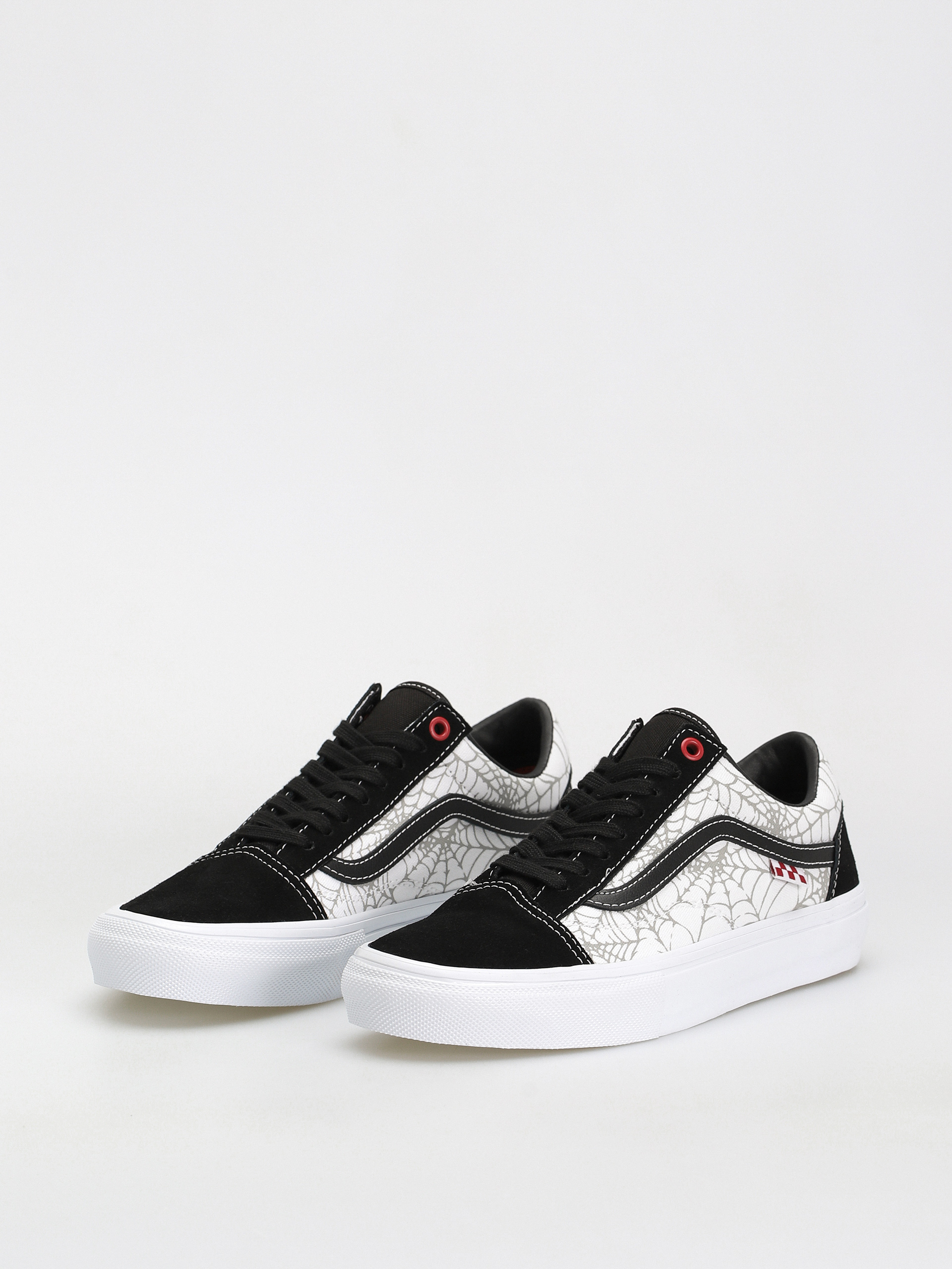 Buty Vans Skate Old Skool (black widow spider black/white/red)