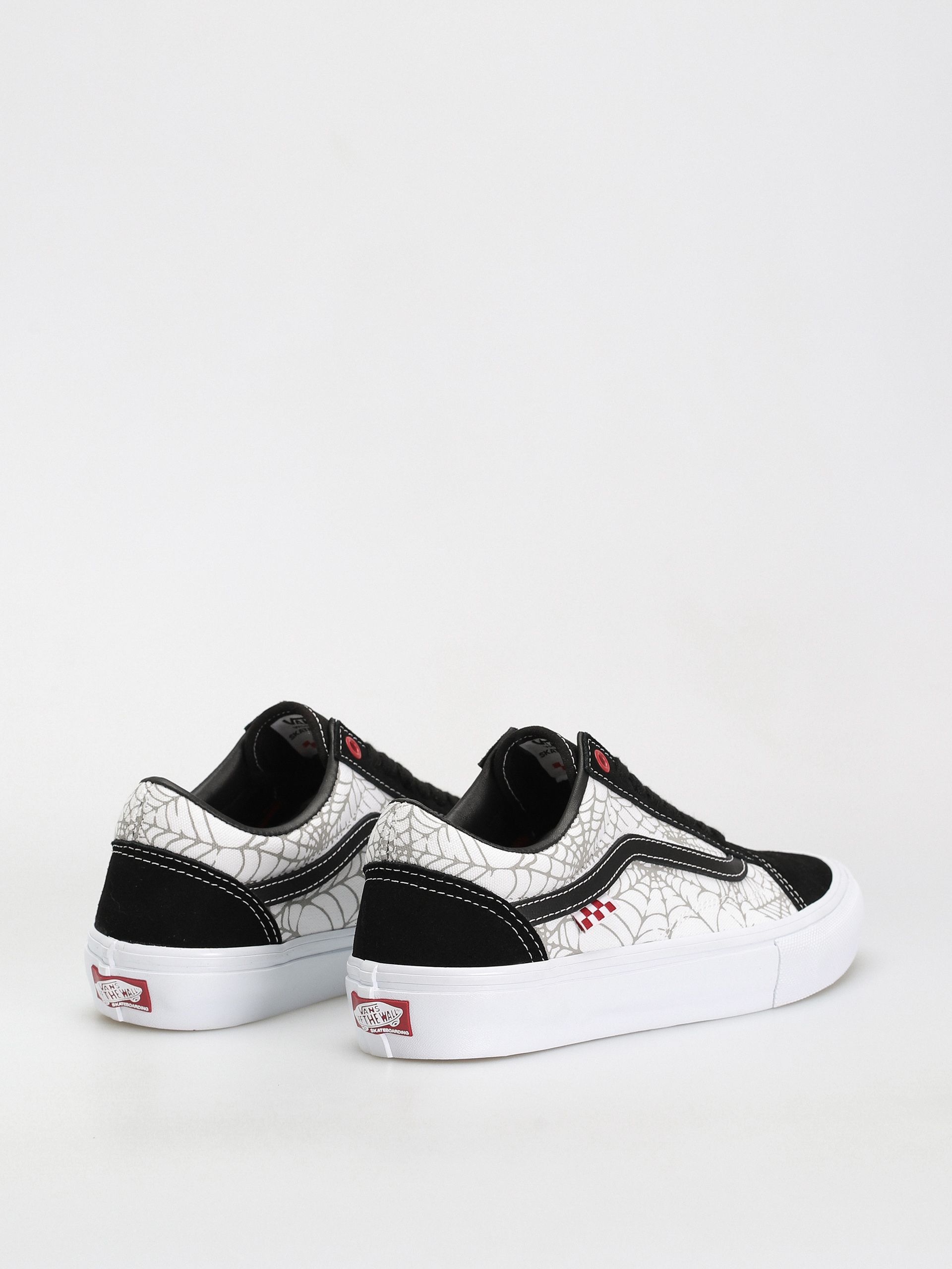 Buty Vans Skate Old Skool (black widow spider black/white/red)
