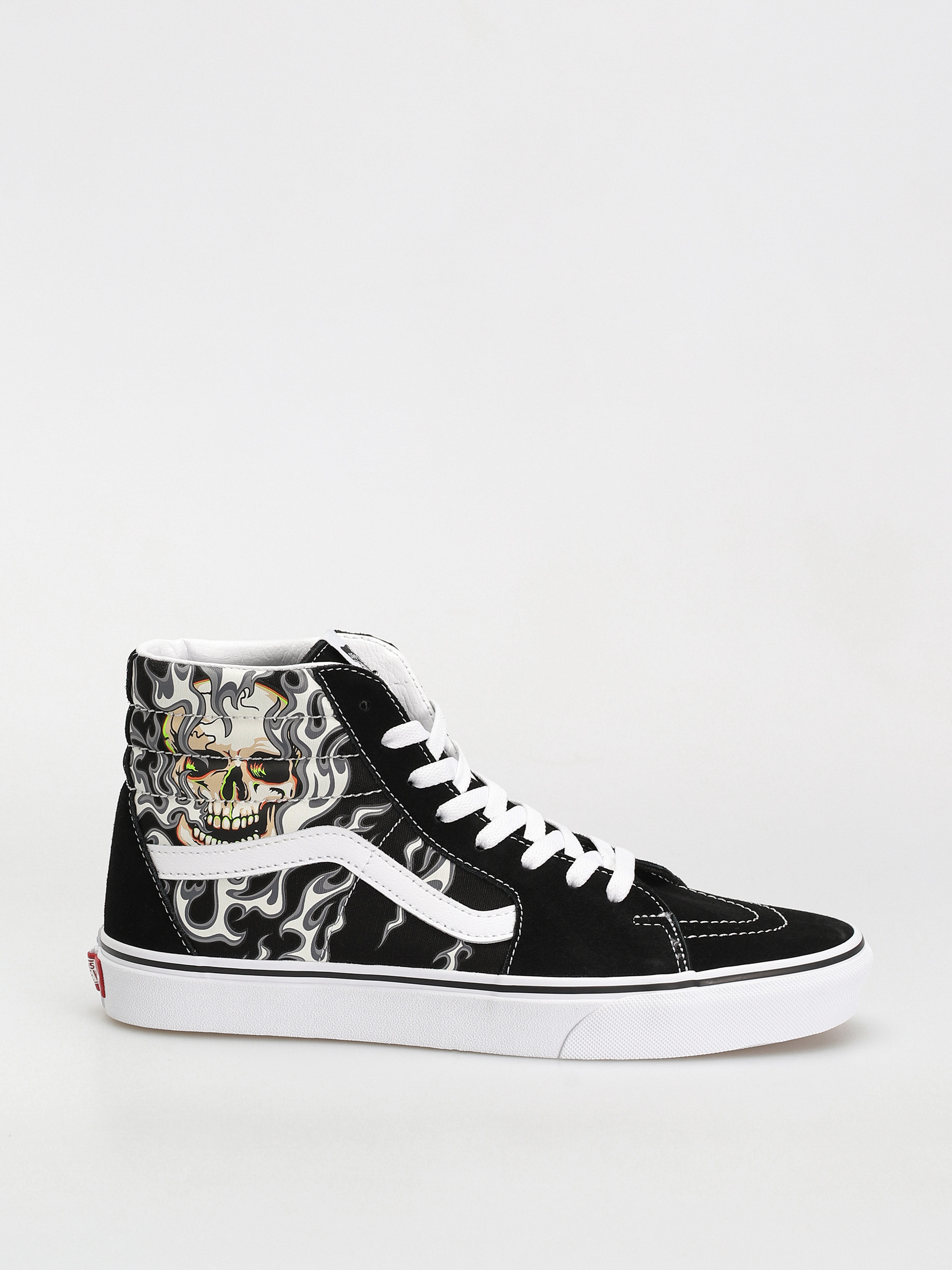 Обувки Vans Sk8 Hi (flame skull black/true white)