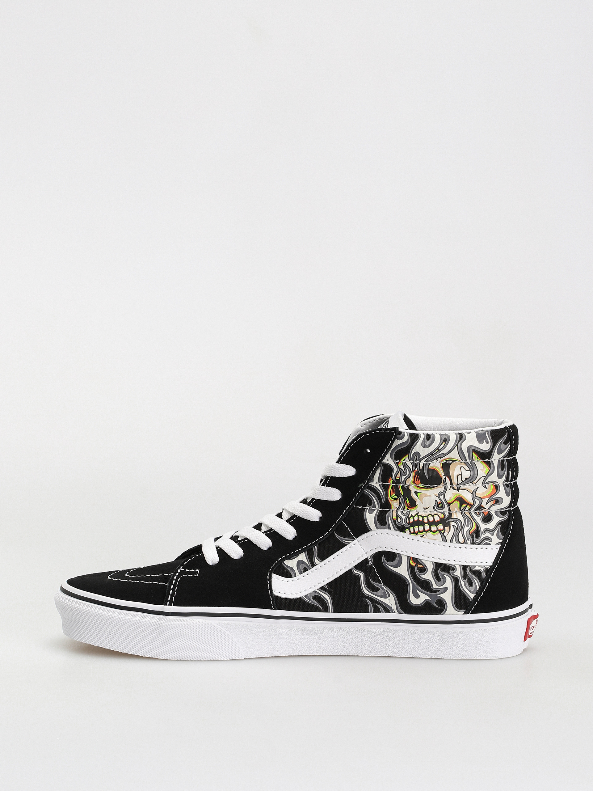 Buty Vans Sk8 Hi (flame skull black/true white)