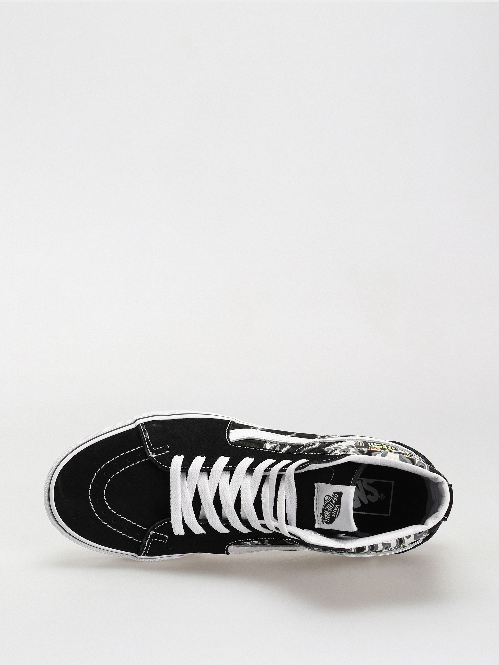 Buty Vans Sk8 Hi (flame skull black/true white)