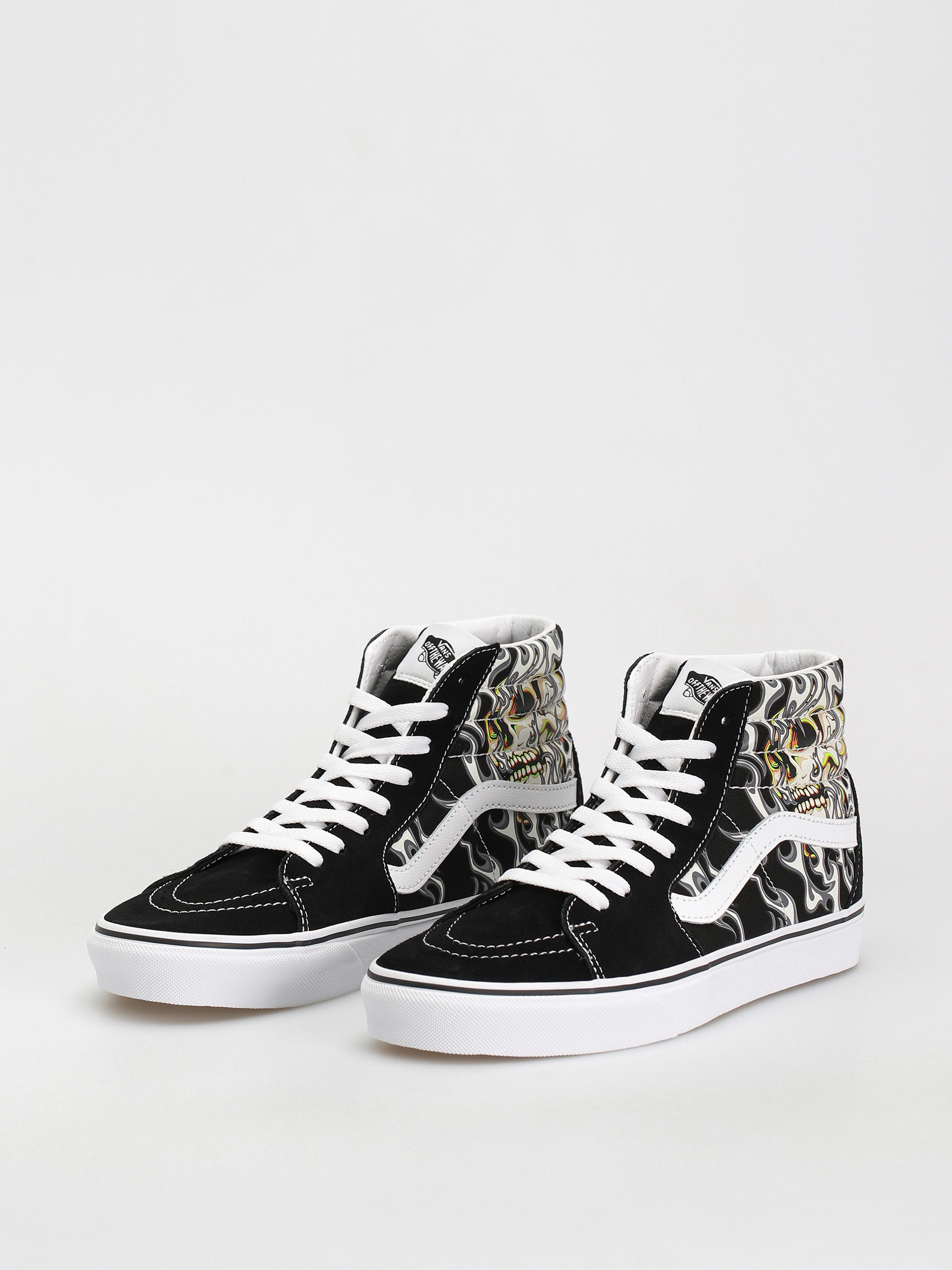 Buty Vans Sk8 Hi (flame skull black/true white)