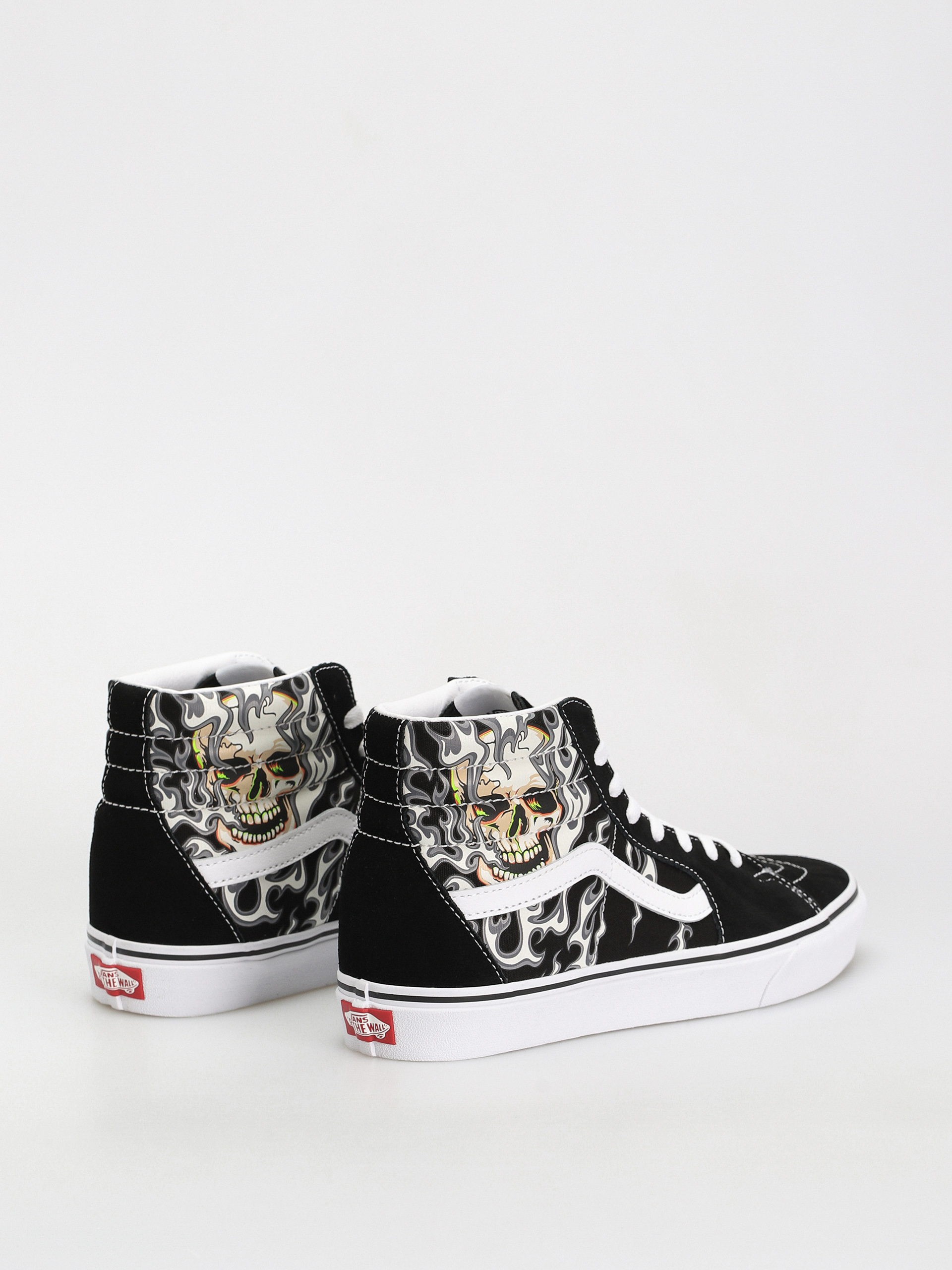 Buty Vans Sk8 Hi (flame skull black/true white)
