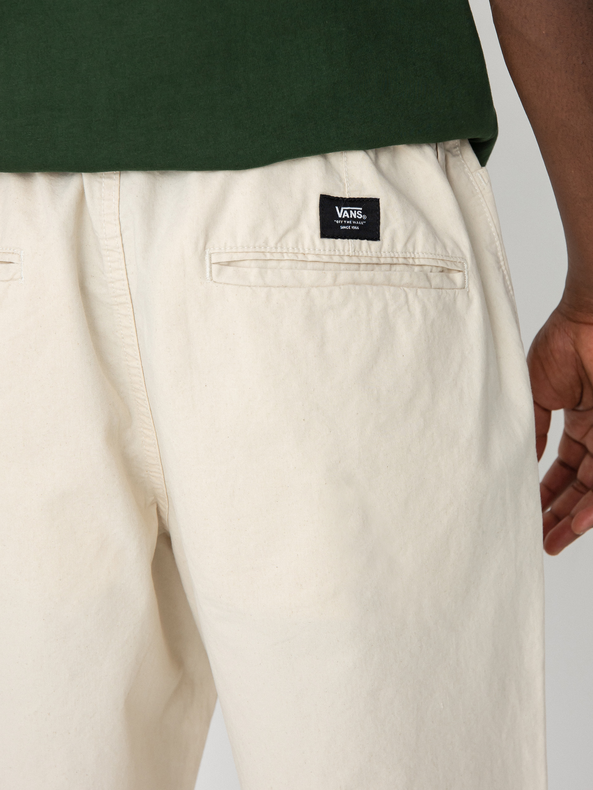 Spodnie Vans Range Loose Cropped Elastic Waist (natural cotton)