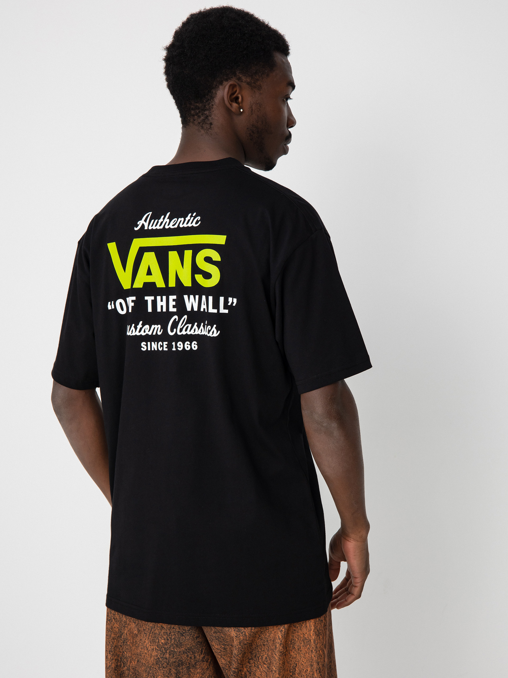 T-shirt Vans Holder St Classic (black/lime green)