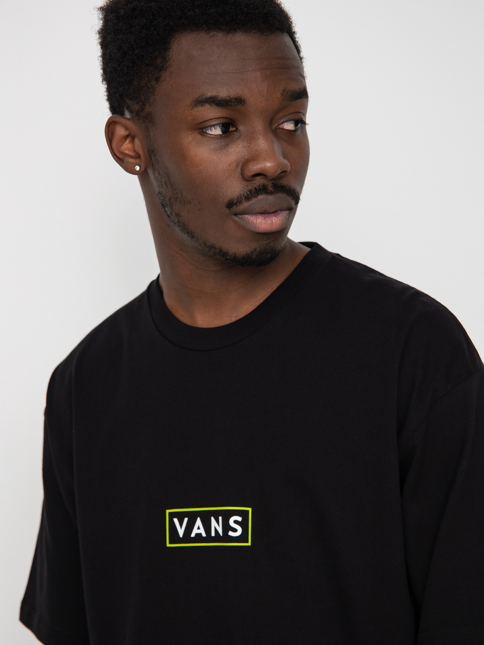 T-shirt Vans Classic Easy Box (black/lime green)