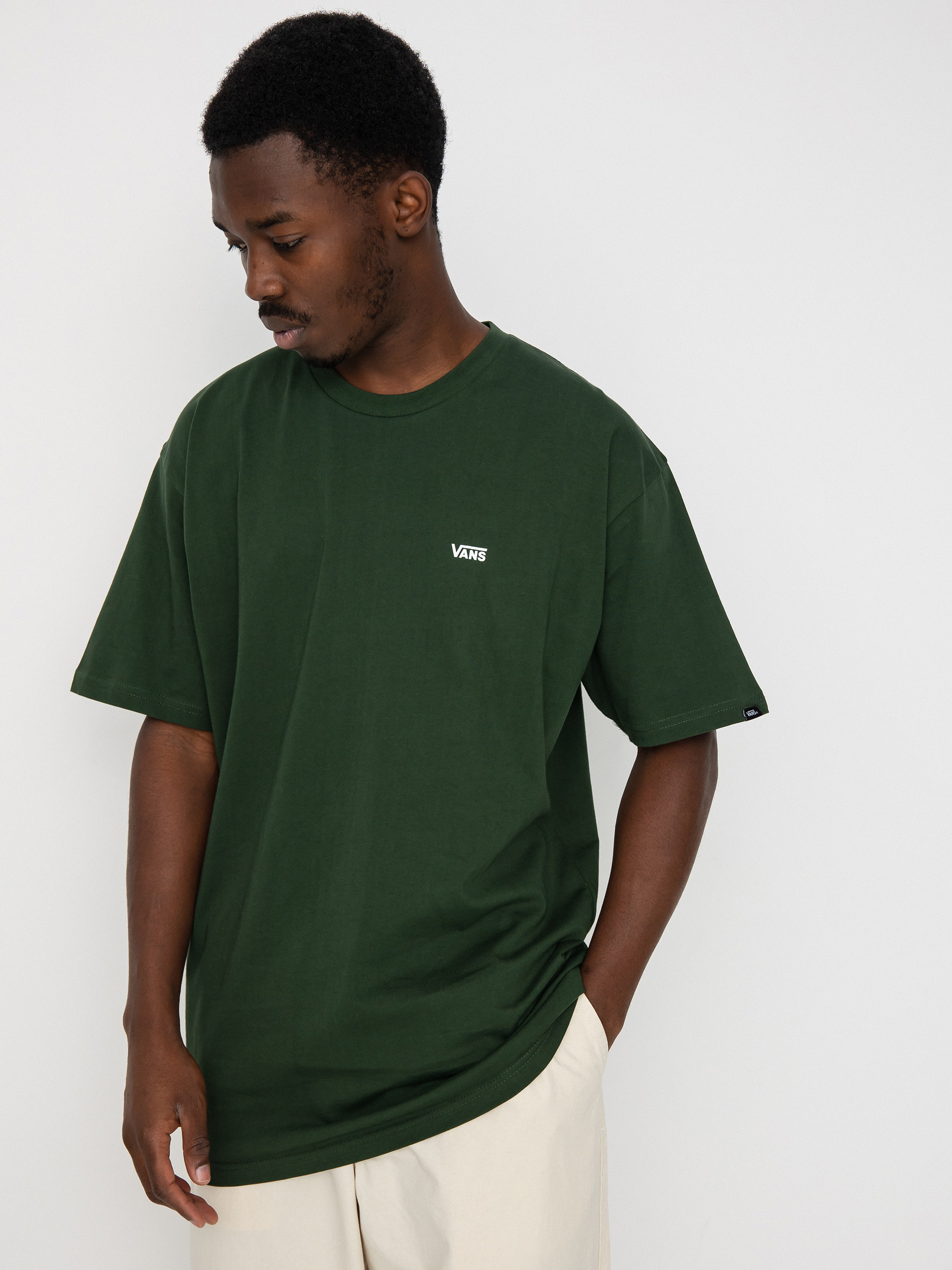 T-shirt Vans Left Chest Logo (mountain view/white)