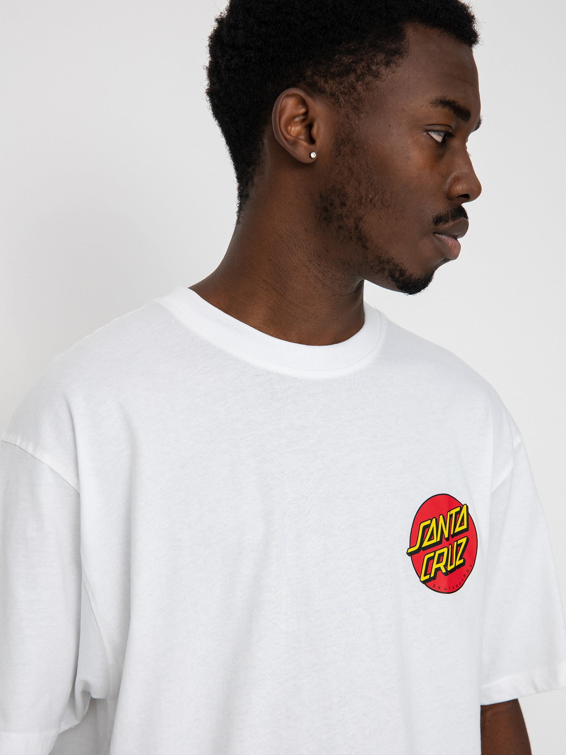 T-shirt Santa Cruz Classic Dot Chest (white)