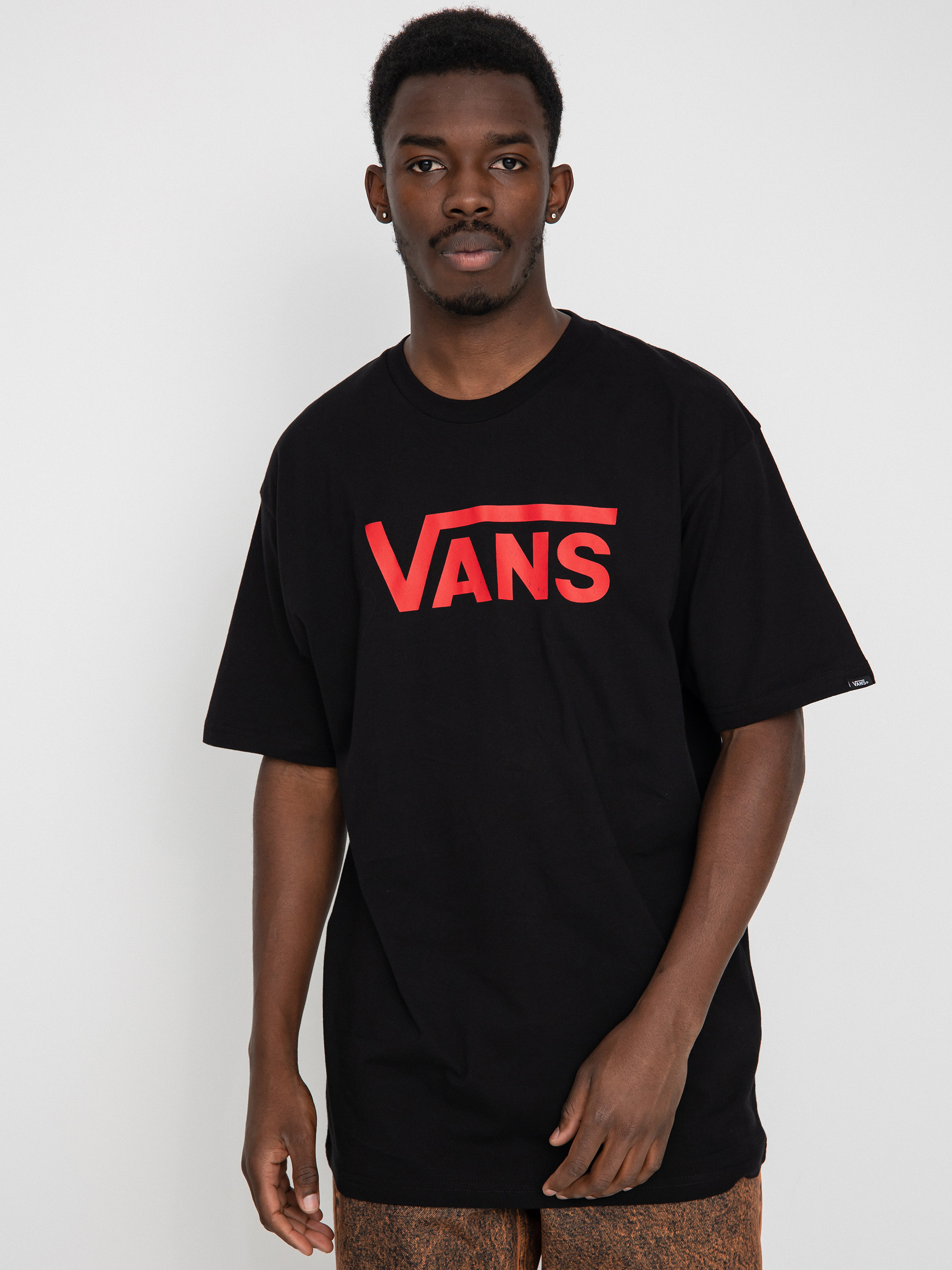 T-shirt Vans Classic (black/reinvent red)