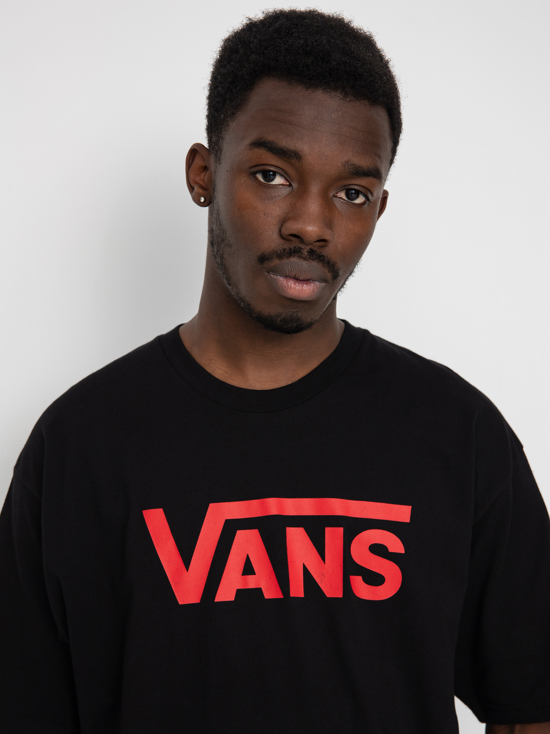 T-shirt Vans Classic (black/reinvent red)