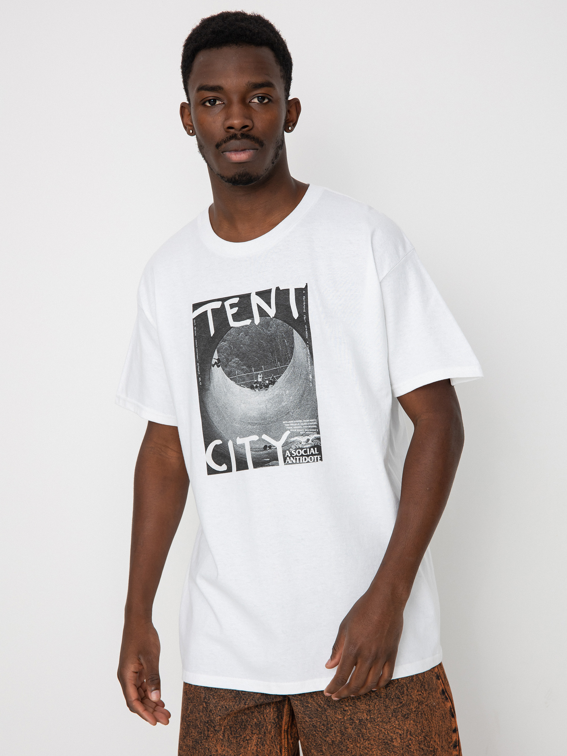 T-shirt Antihero Tent City (white w/photo print)