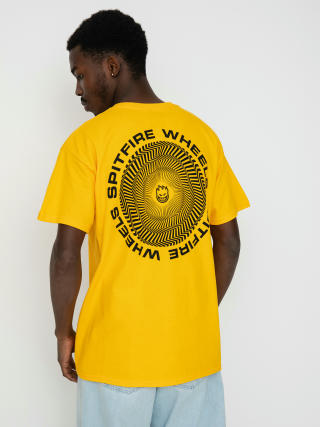 T-shirt Spitfire Classic Vortex (gold w/black prints)