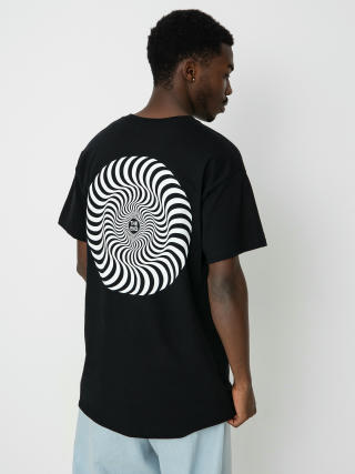 T-shirt Spitfire Classic Swirl (black w/white prints)