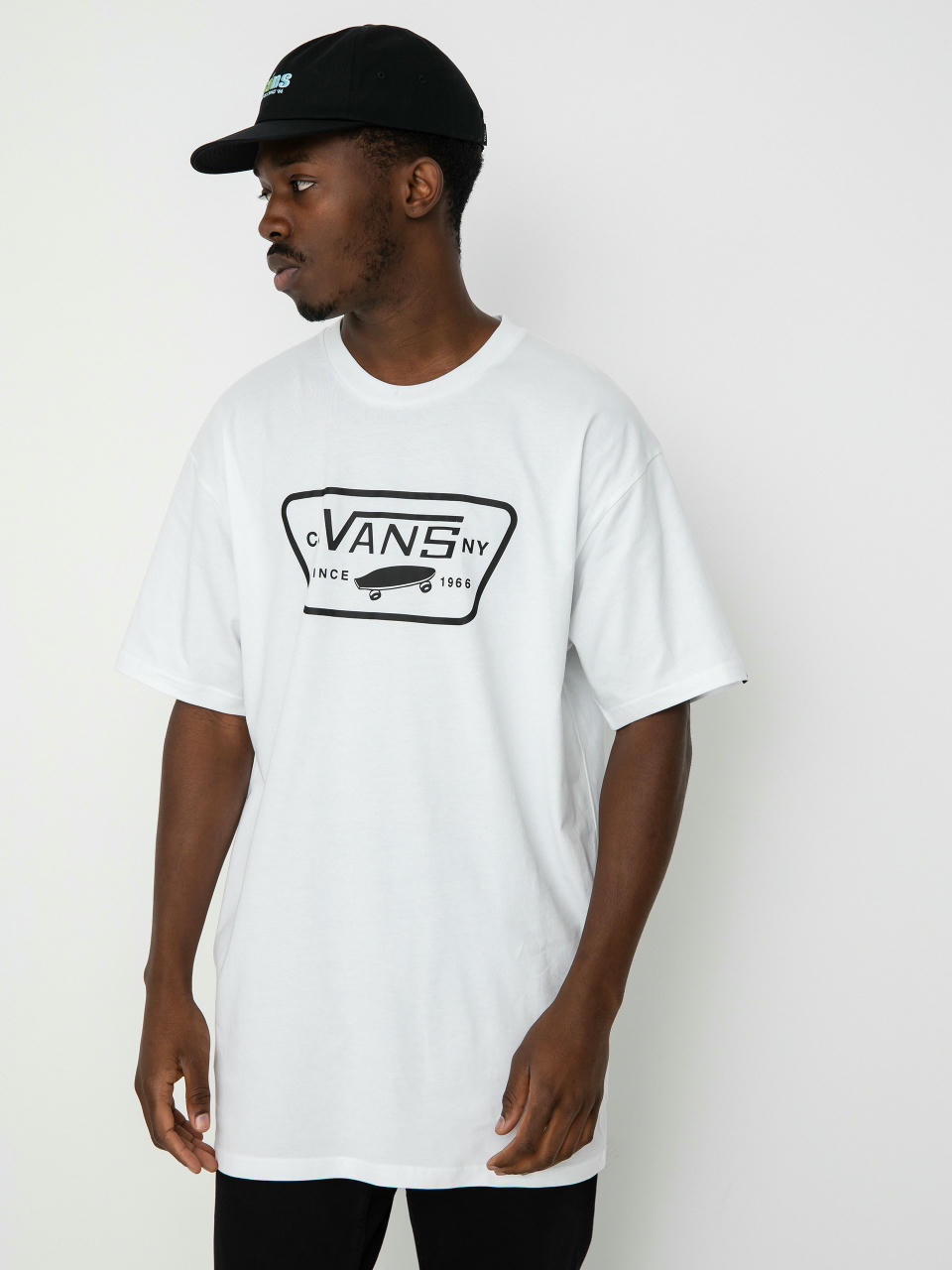 T-shirt Vans Full Patch (white/black)