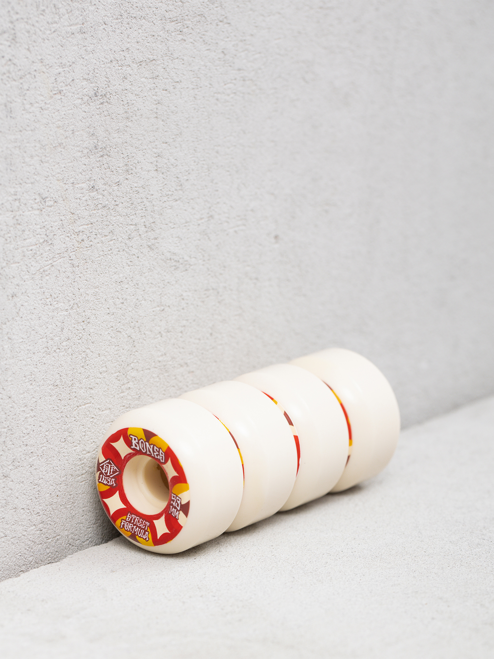 Kółka Bones Retros STF V5 Sidecut 103A (white/red)