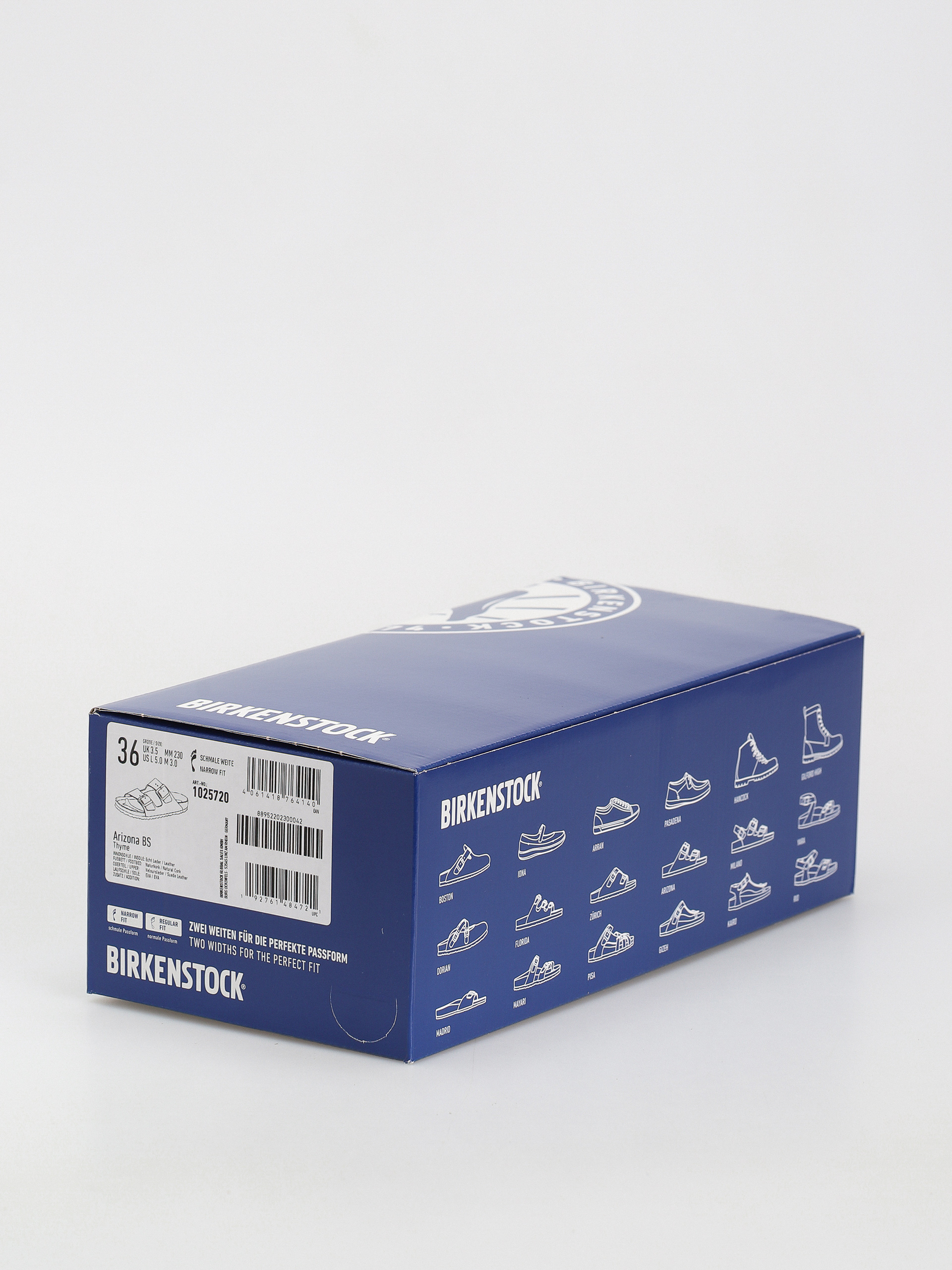 Klapki Birkenstock Arizona Suede Leather Narrow Wmn (thyme)