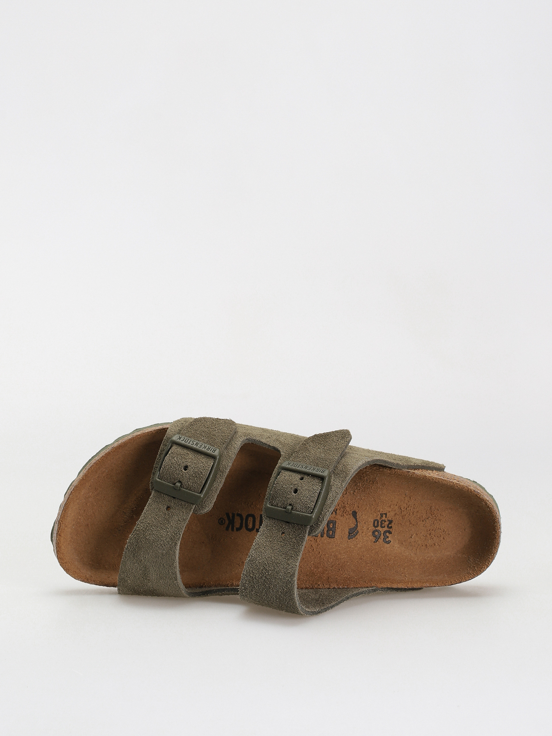 Klapki Birkenstock Arizona Suede Leather Narrow Wmn (thyme)