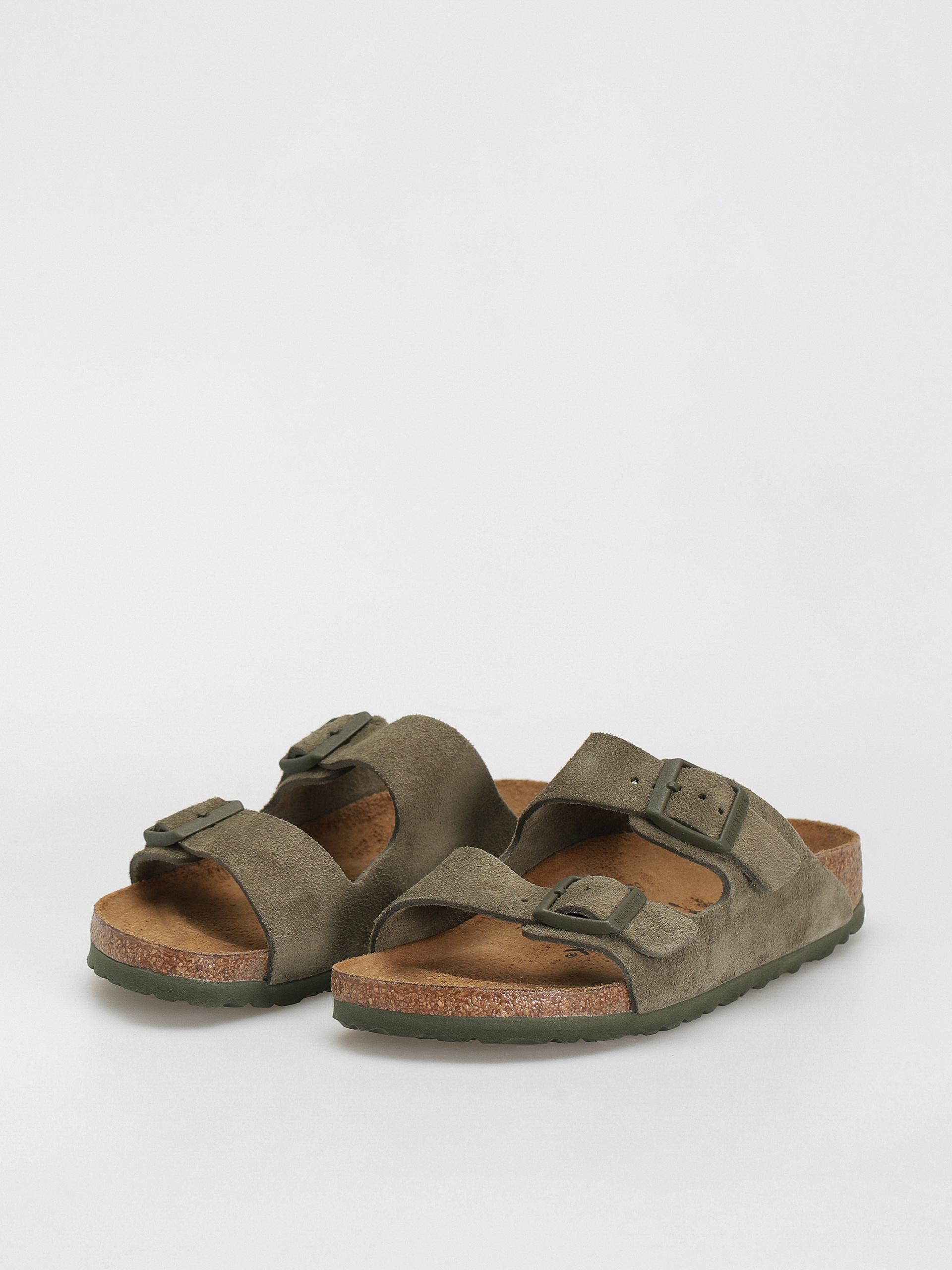 Klapki Birkenstock Arizona Suede Leather Narrow Wmn (thyme)
