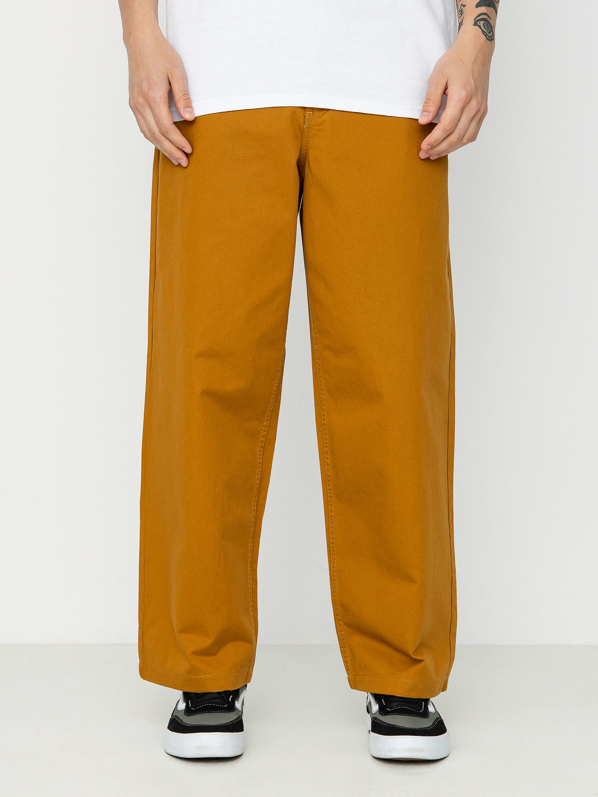 Spodnie Vans Authentic Chino Baggy golden brown